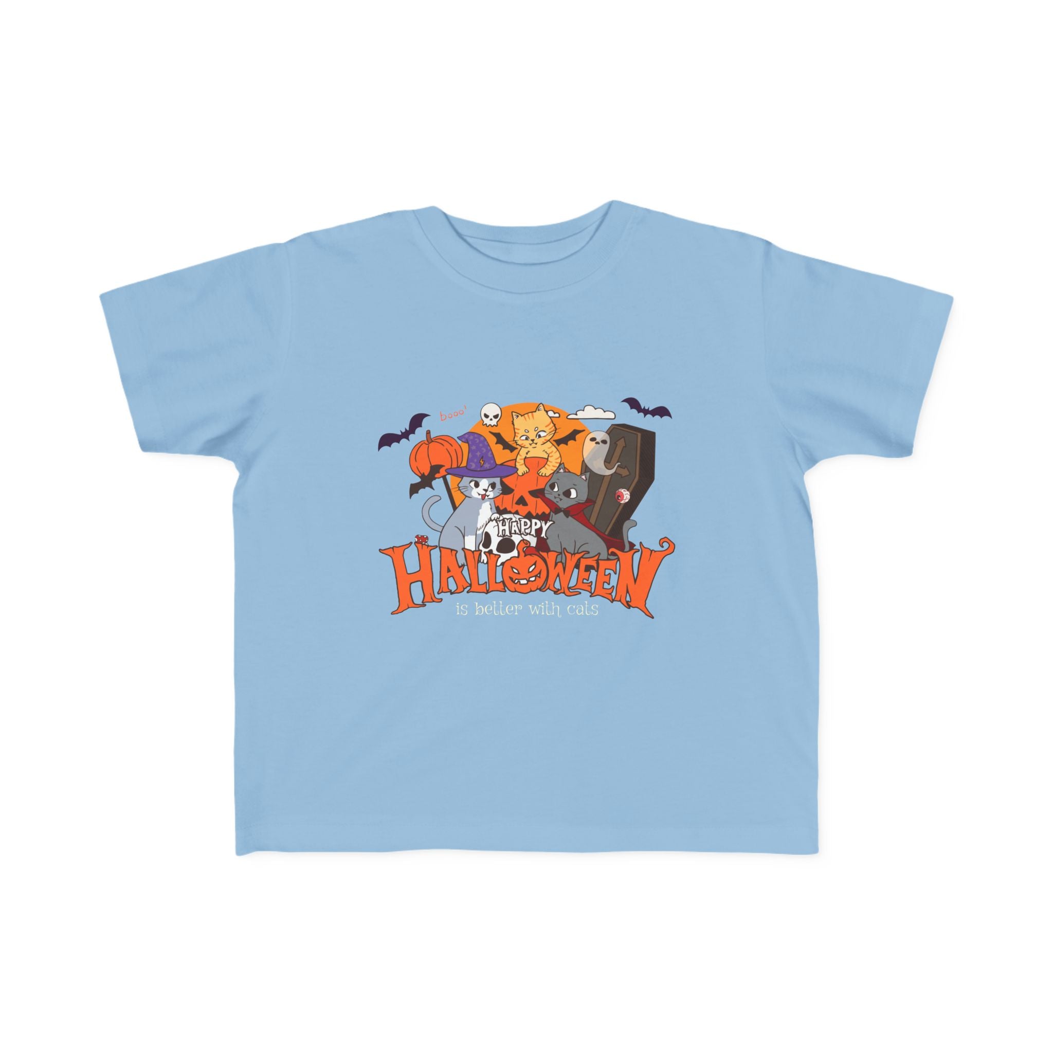 Halloween is Better with Cats | Toddler's Fine Jersey Tee