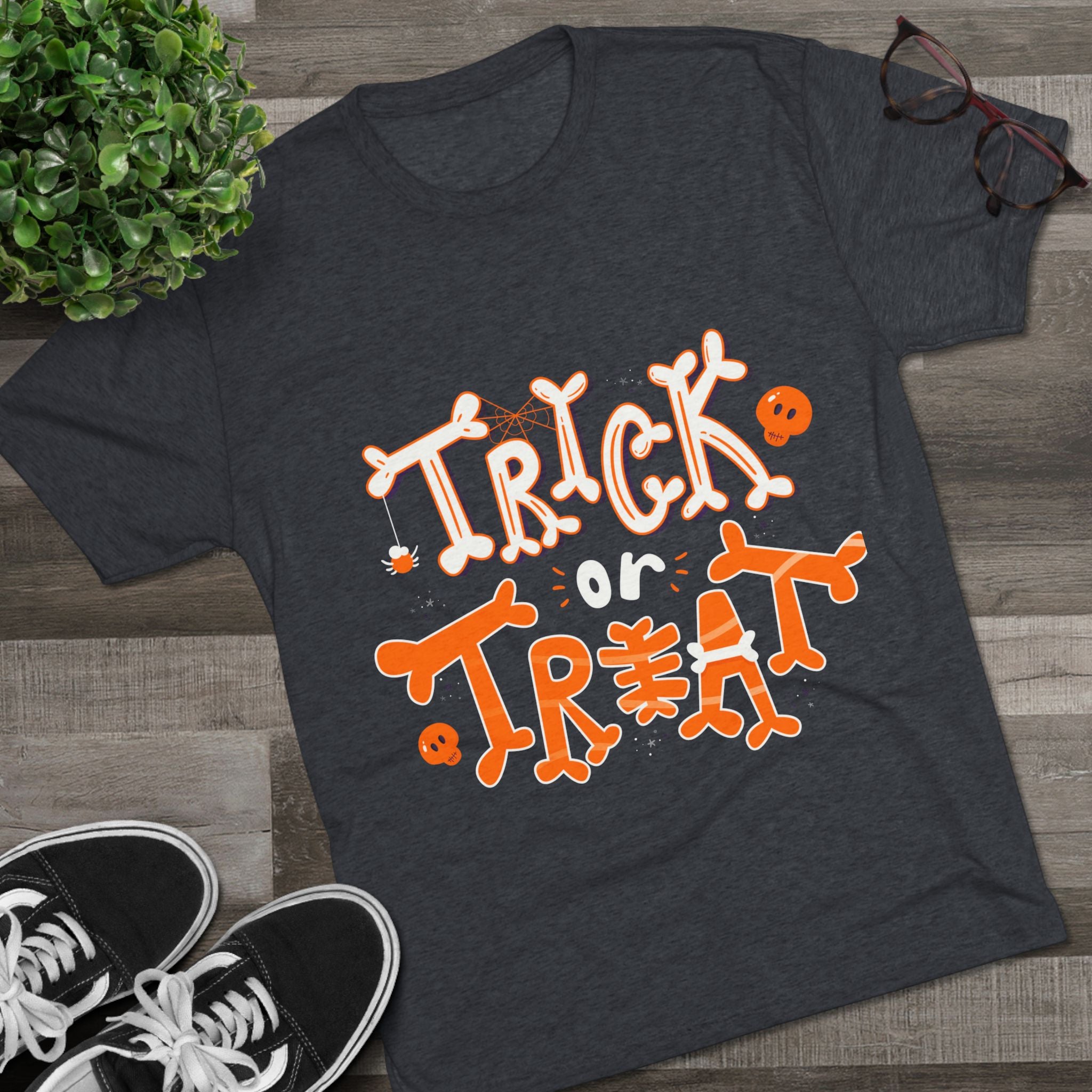 Halloween Trick or Treat | Unisex Tri-Blend Crew Tee