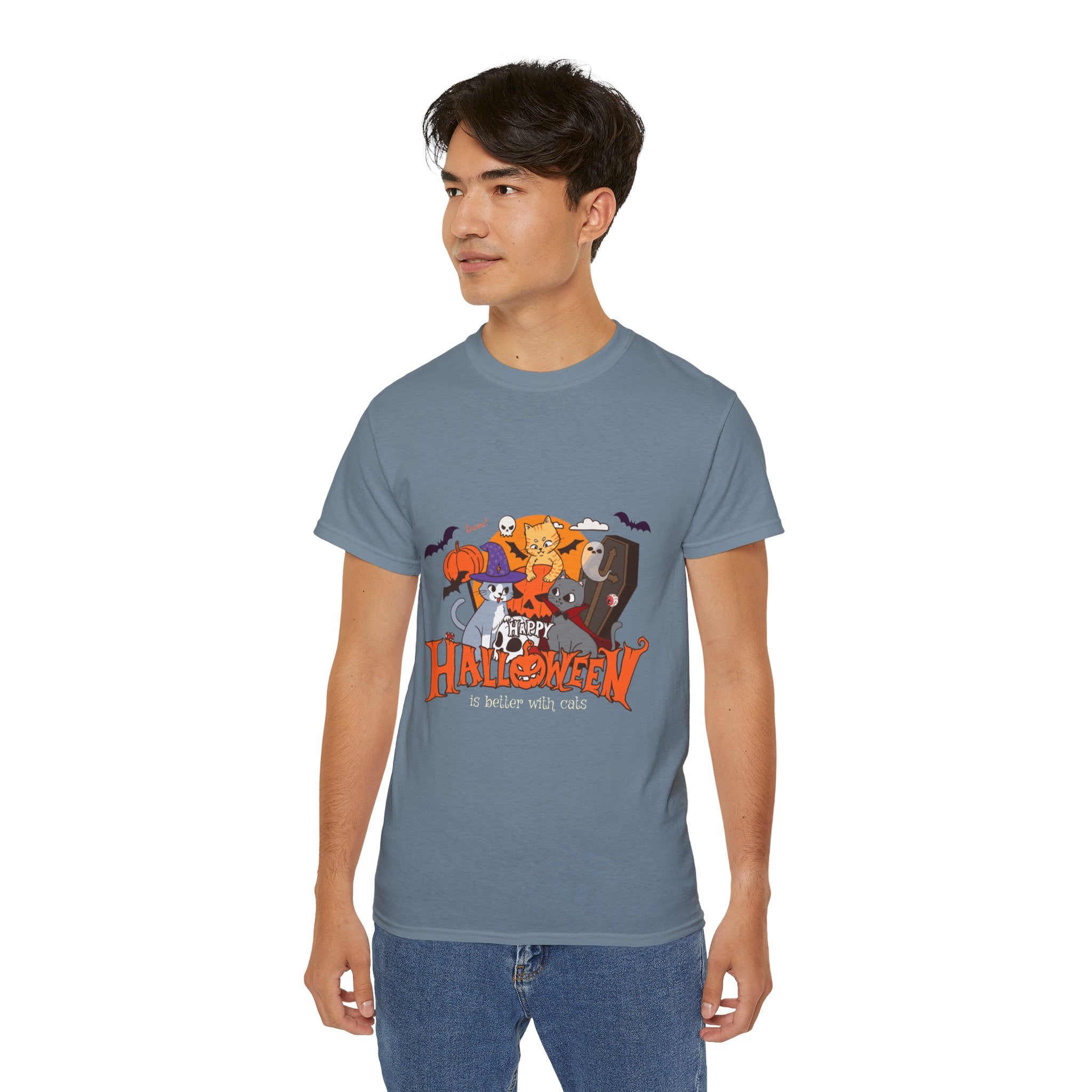 Halloween is Better with Cats | Unisex Ultra Cotton Tee