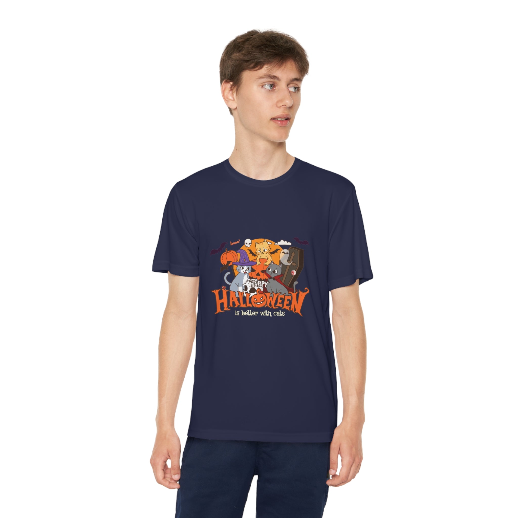 Halloween is Better with Cats | Youth Competitor Tee