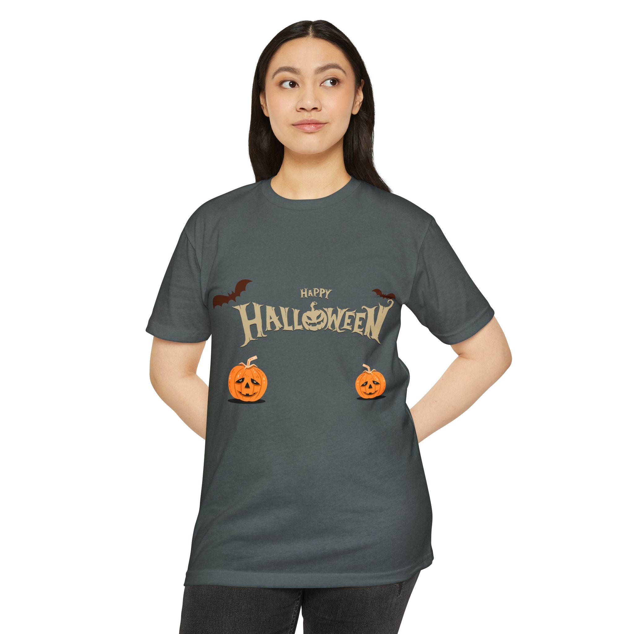 Halloween with Pumpkins | Unisex CVC Jersey T-shirt