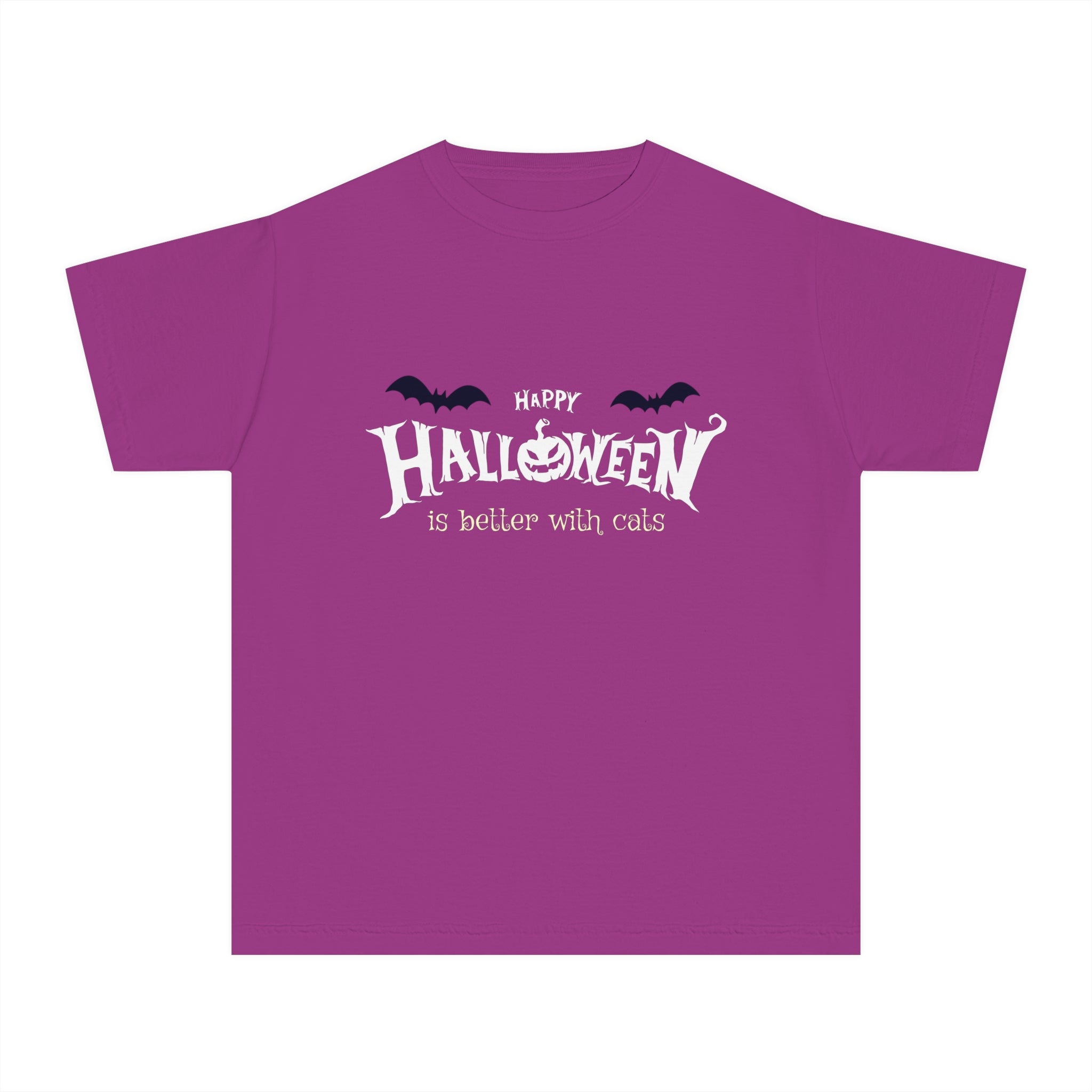 Halloween with Witch's Cats | Youth Midweight Tee