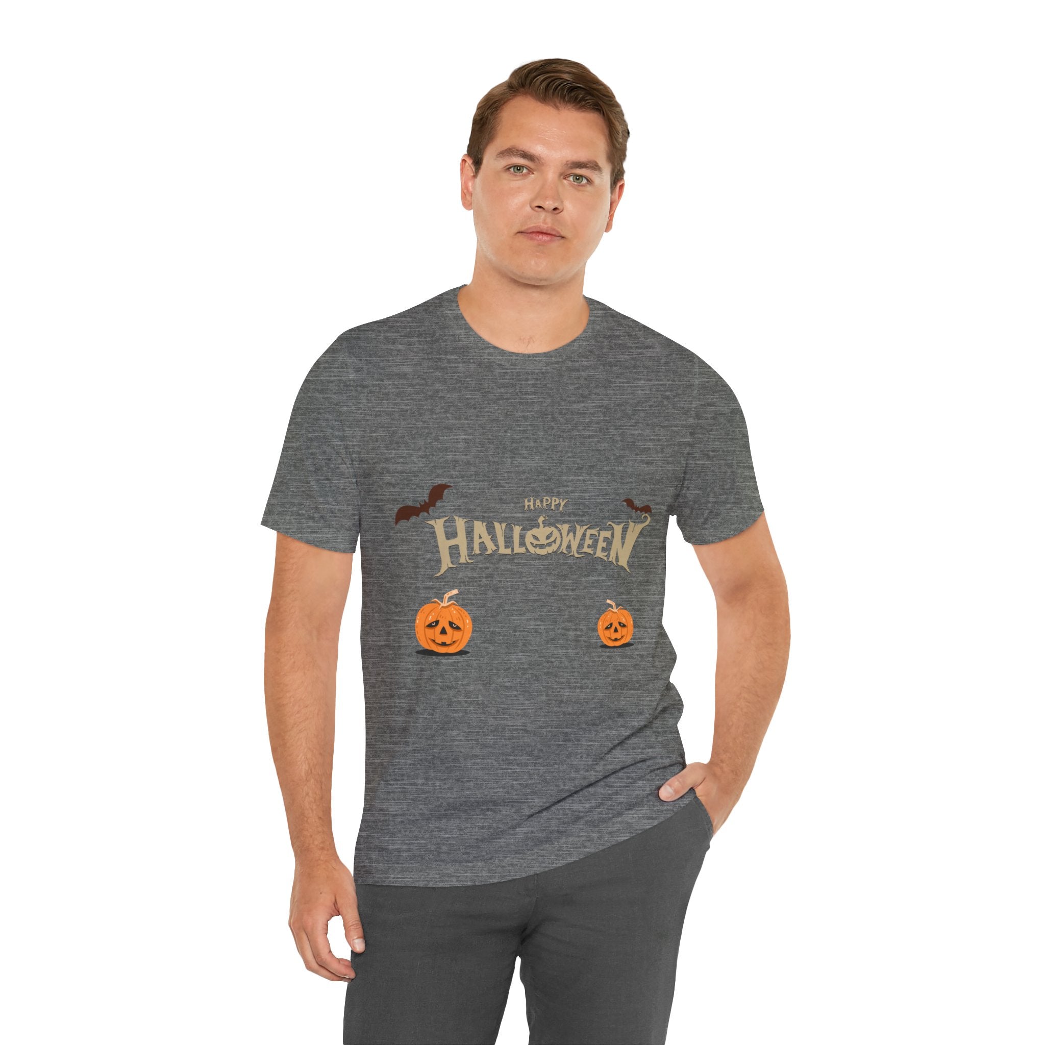 Halloween with Pumpkins | Unisex Jersey Short Sleeve Tee