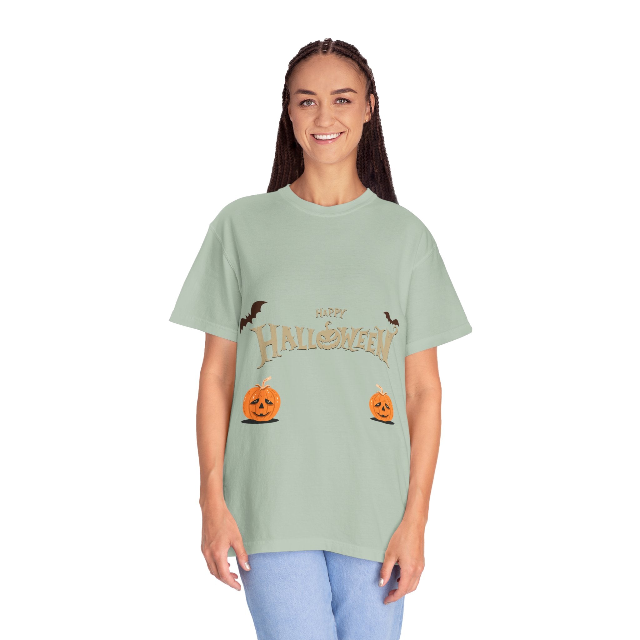 Halloween with Pumpkins | Unisex Garment-Dyed T-shirt