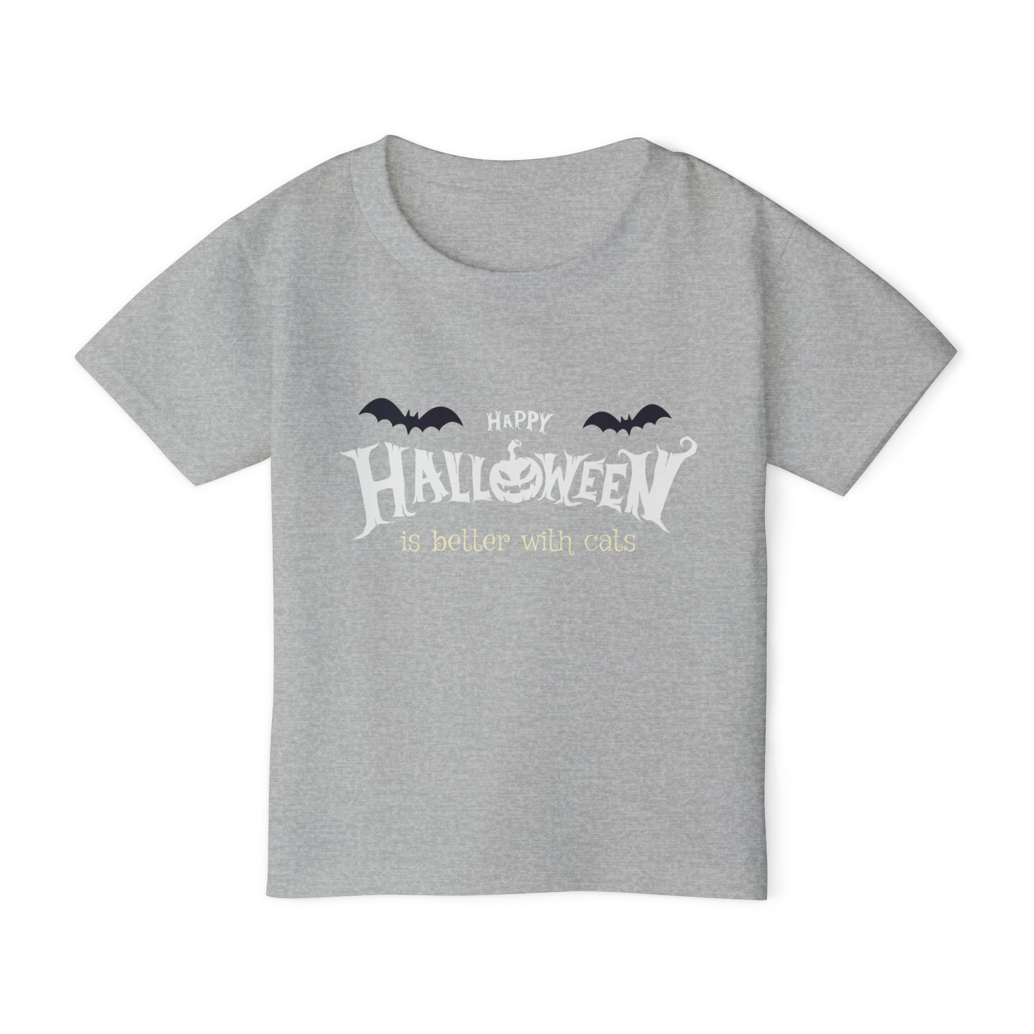Halloween with Witch's Cats | Heavy Cotton Toddler T-shirt