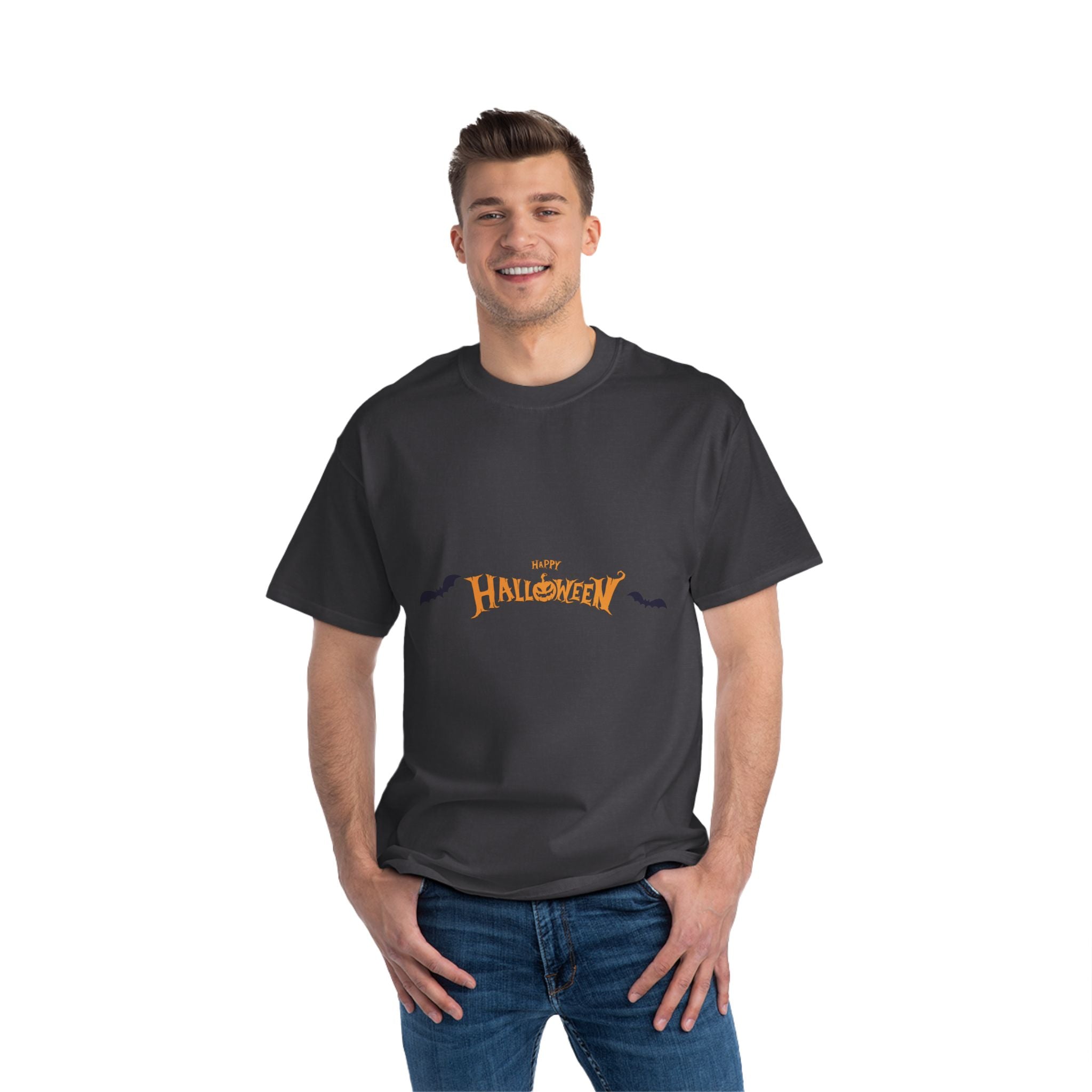 Halloween with Bats | Beefy-T®  Short-Sleeve T-Shirt