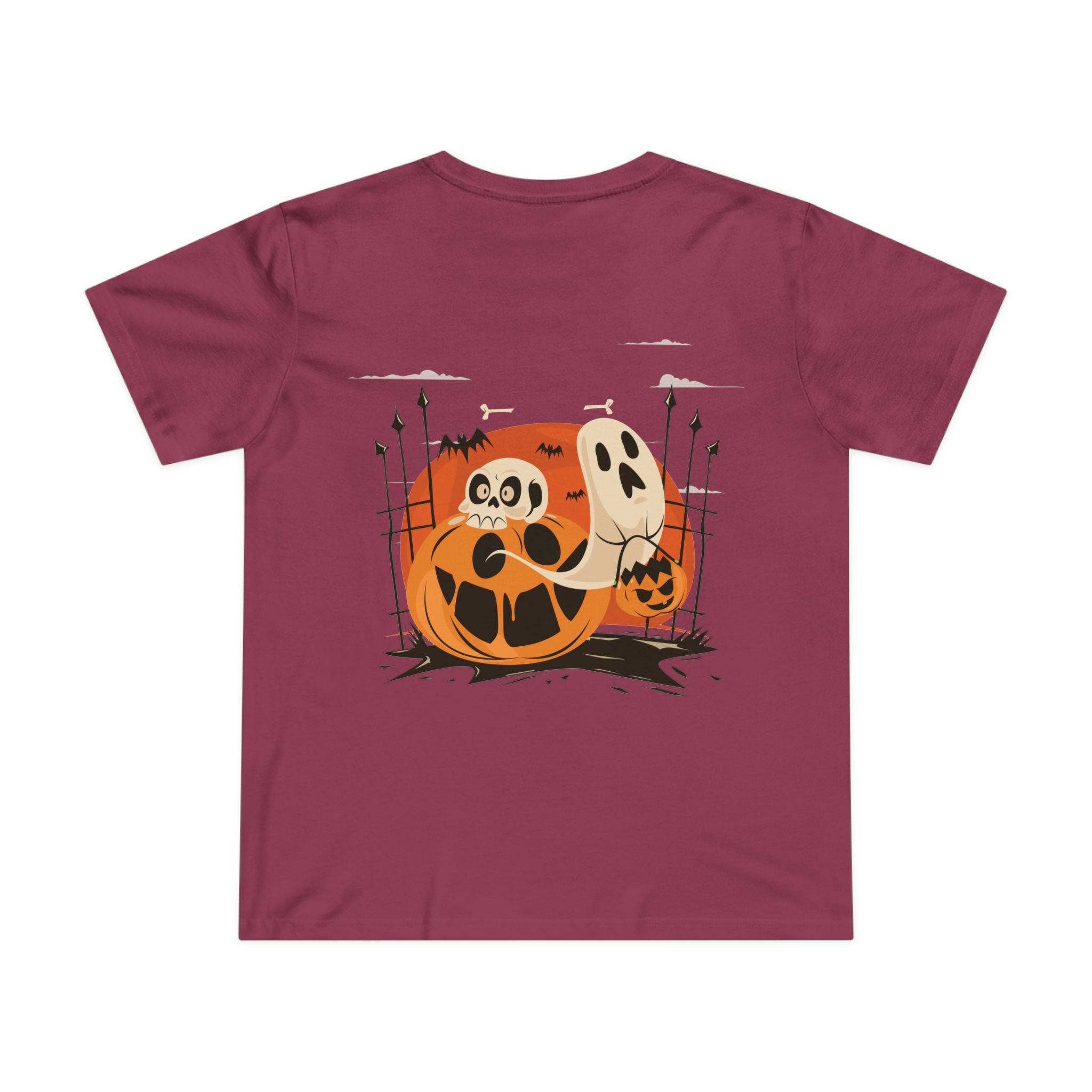 Halloween with Pumpkins | Women’s Maple Tee