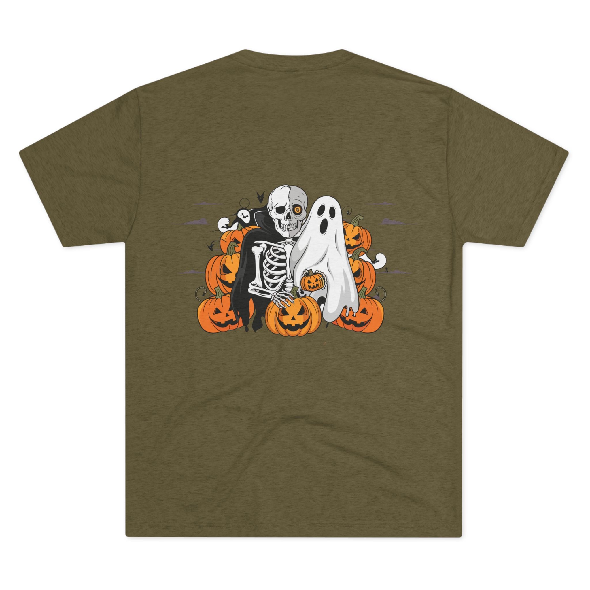 Halloween with Bats | Unisex Tri-Blend Crew Tee