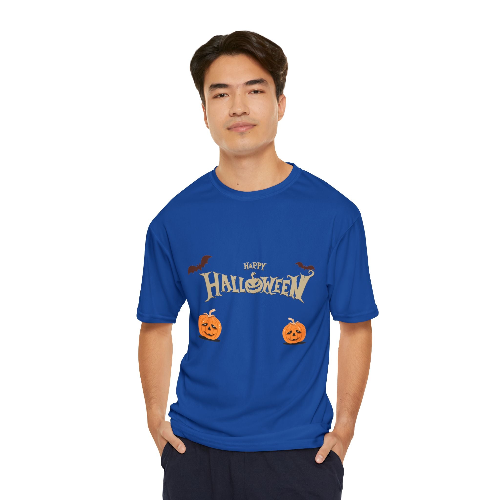 Halloween with Pumpkins | Men's Performance T-Shirt