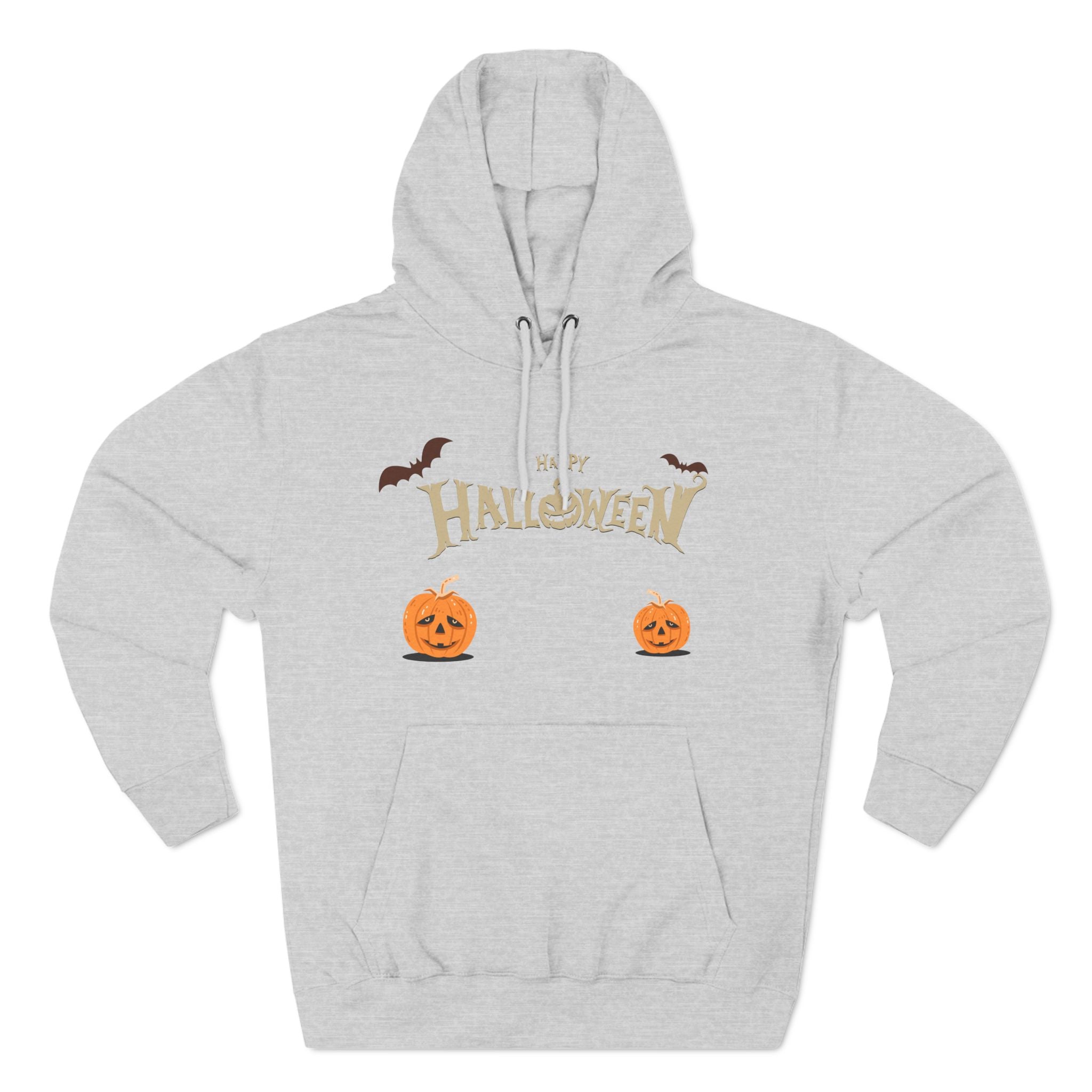 Halloween with Pumpkins | Three-Panel Fleece Hoodie