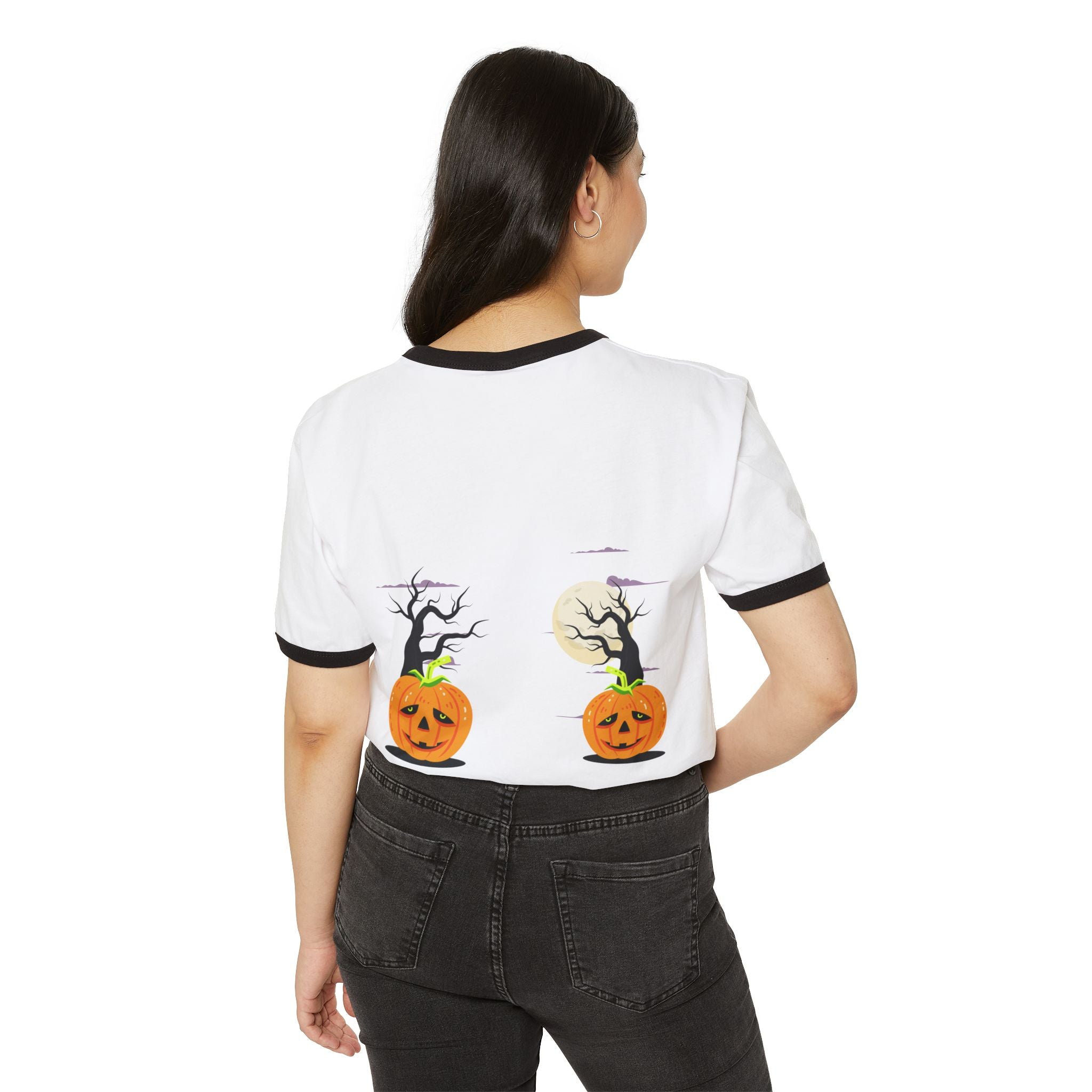 Halloween is Better with Cats | Unisex Cotton Ringer T-Shirt