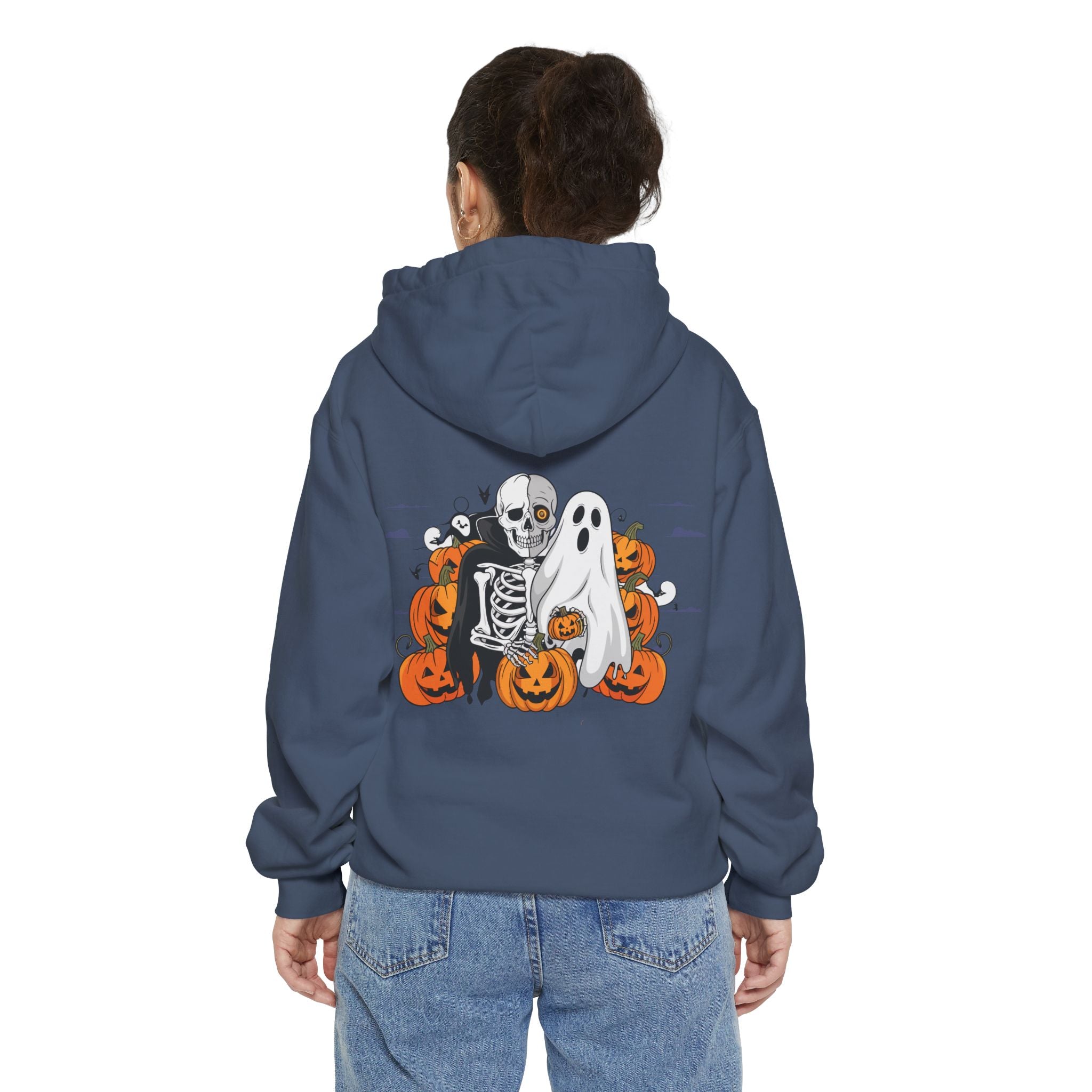 Halloween with Bats | Unisex Garment-Dyed Hoodie