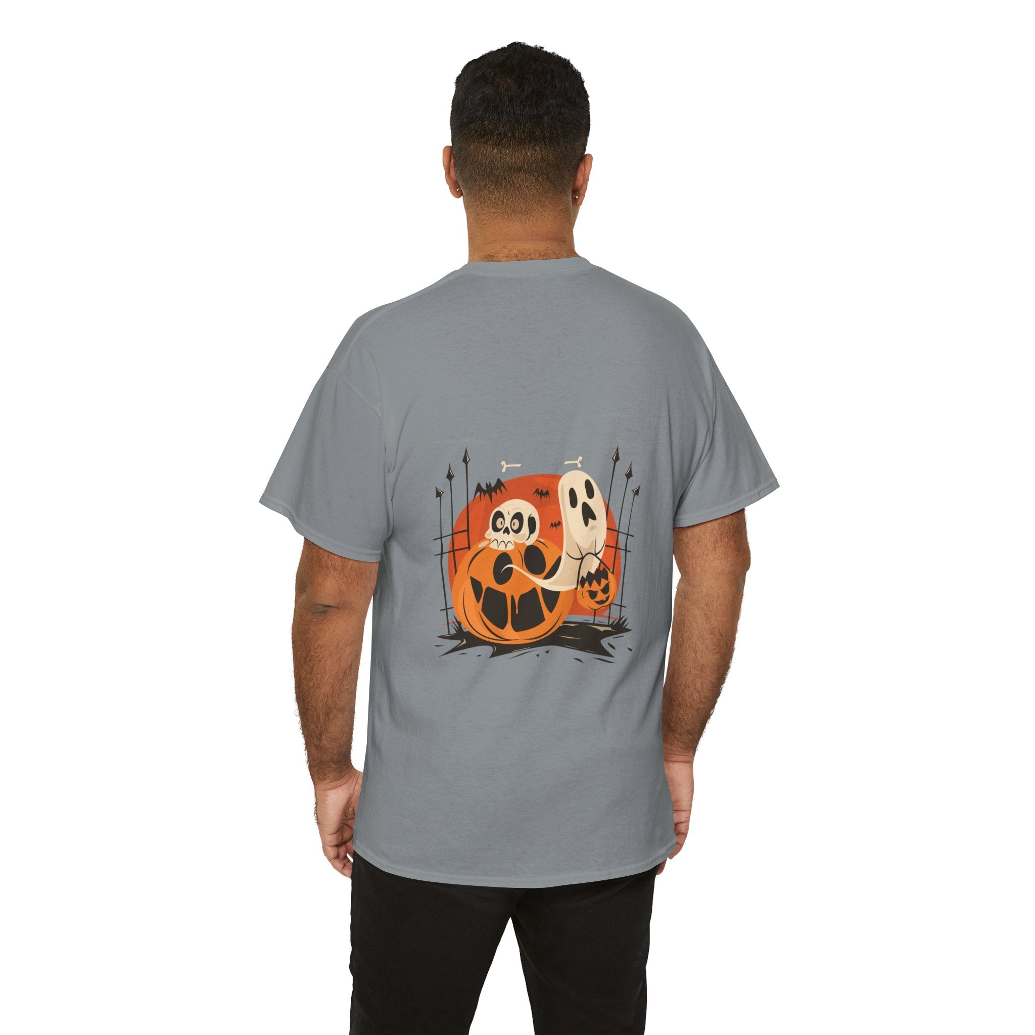 Halloween with Pumpkin | Unisex Heavy Cotton Tee