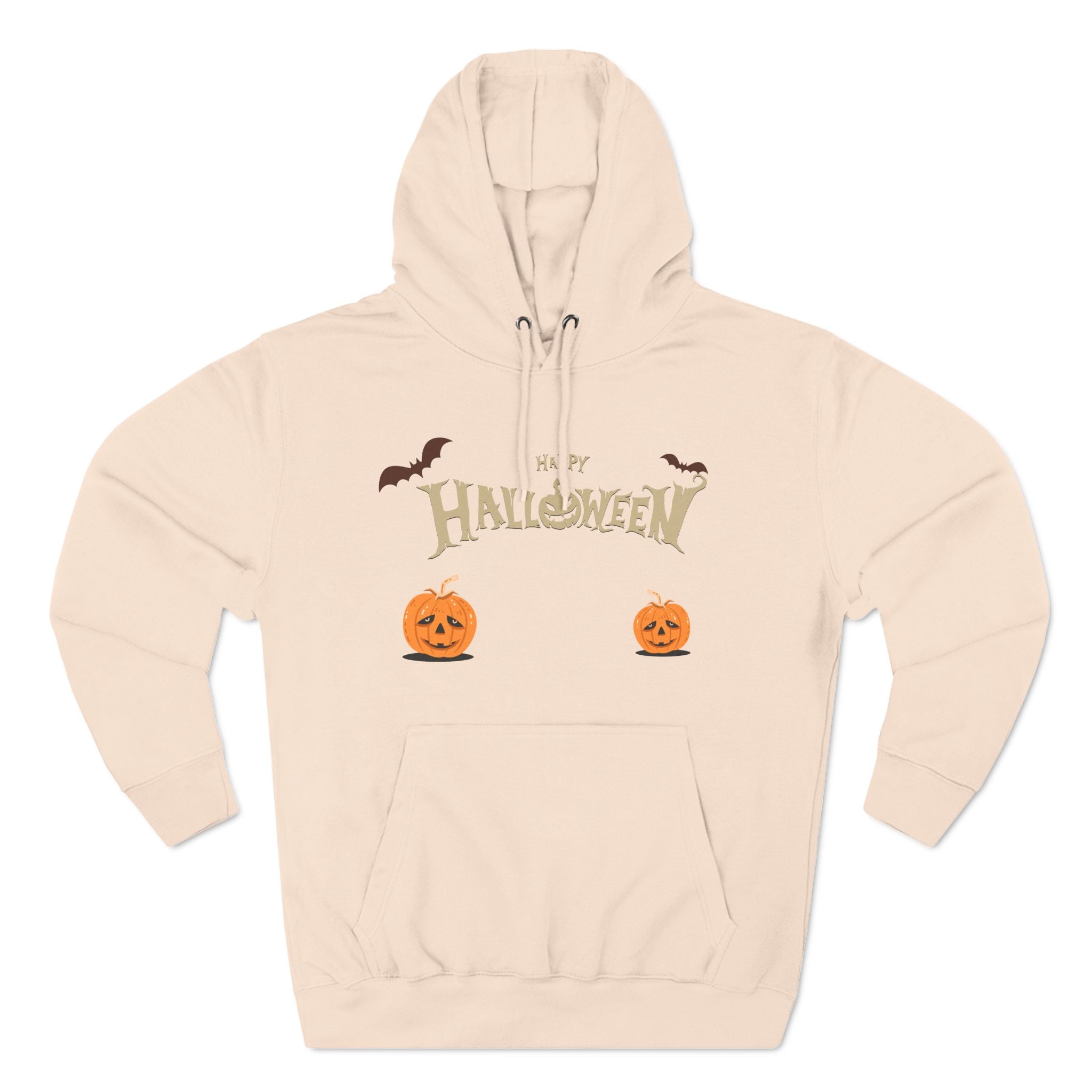 Halloween with Pumpkins | Three-Panel Fleece Hoodie