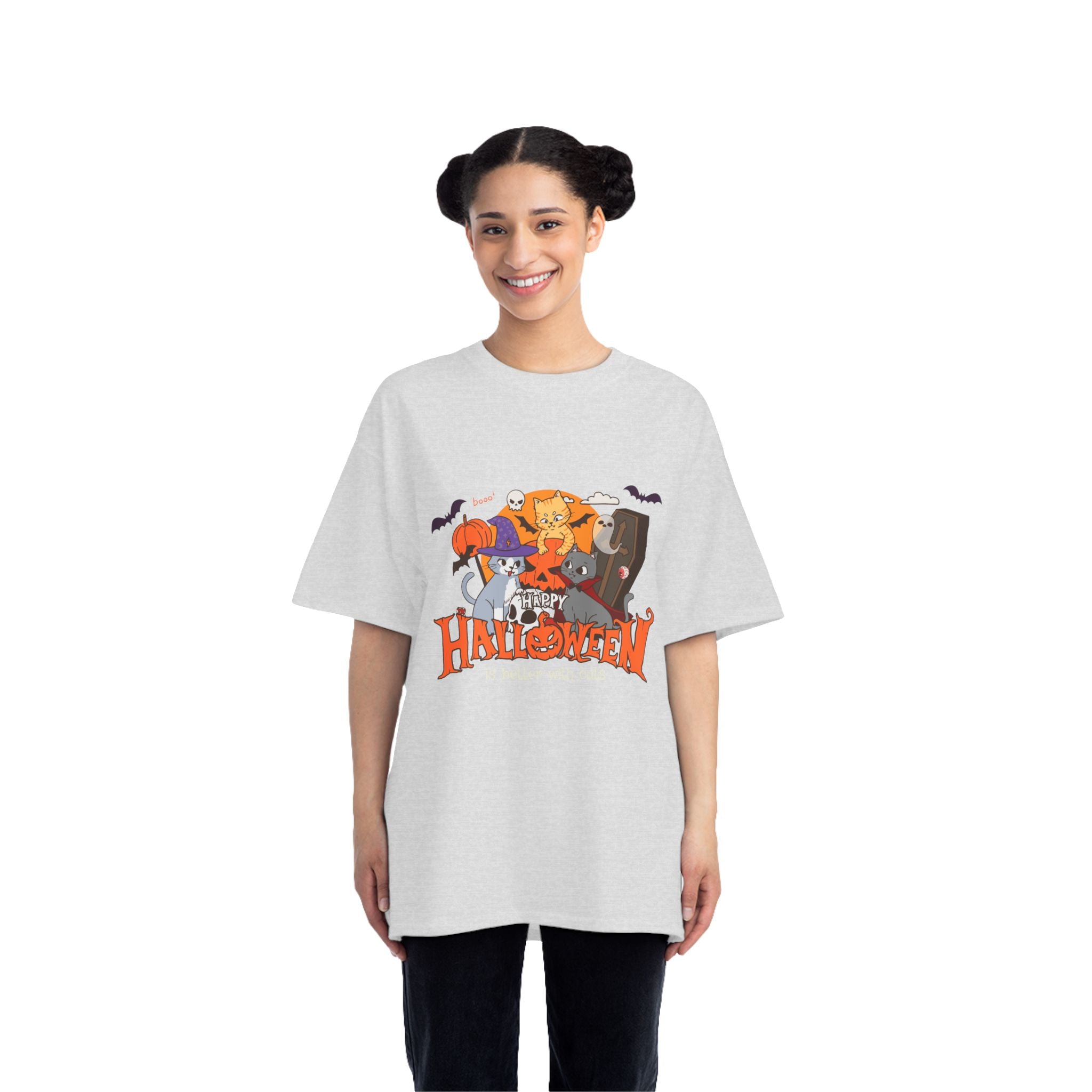 Halloween is Better with Cats | Beefy-T®  Short-Sleeve T-Shirt