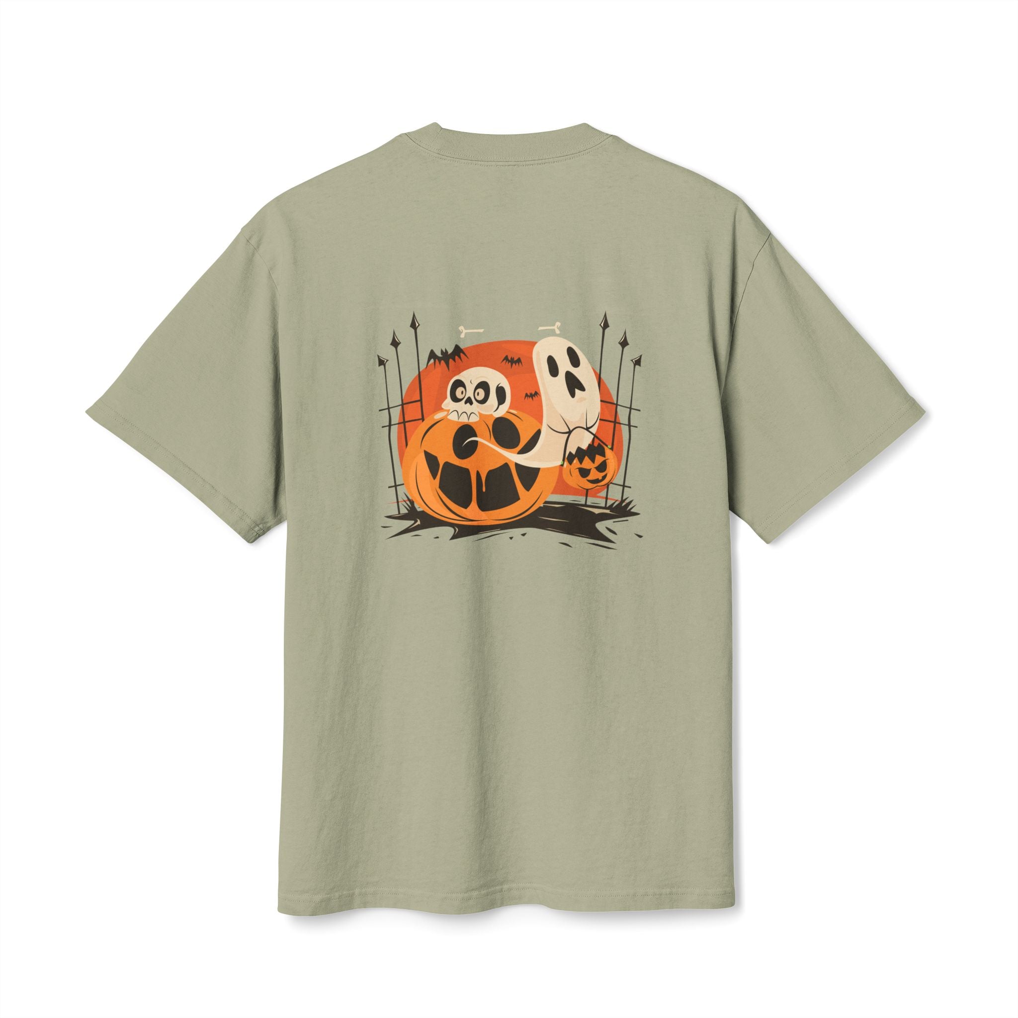 Halloween with Pumpkins | Unisex Heavy Faded Tee