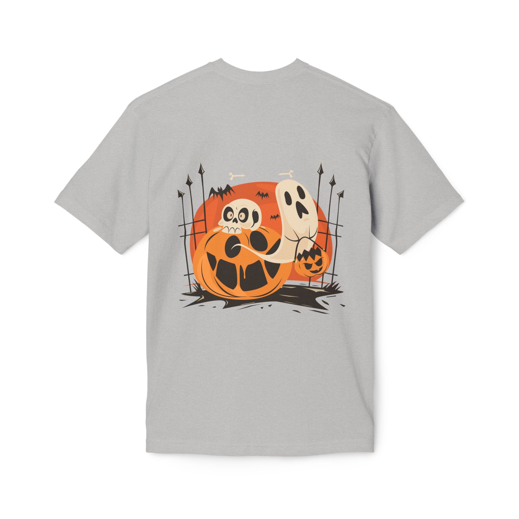 Halloween with Pumpkins | Unisex Midweight T-shirt, Made in US