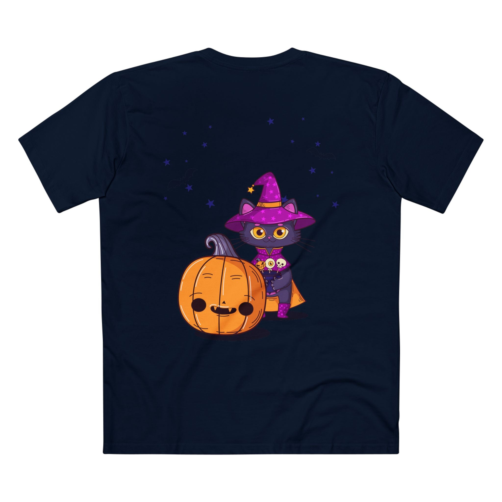 Halloween with Witch's Cats | Men's Staple Tee