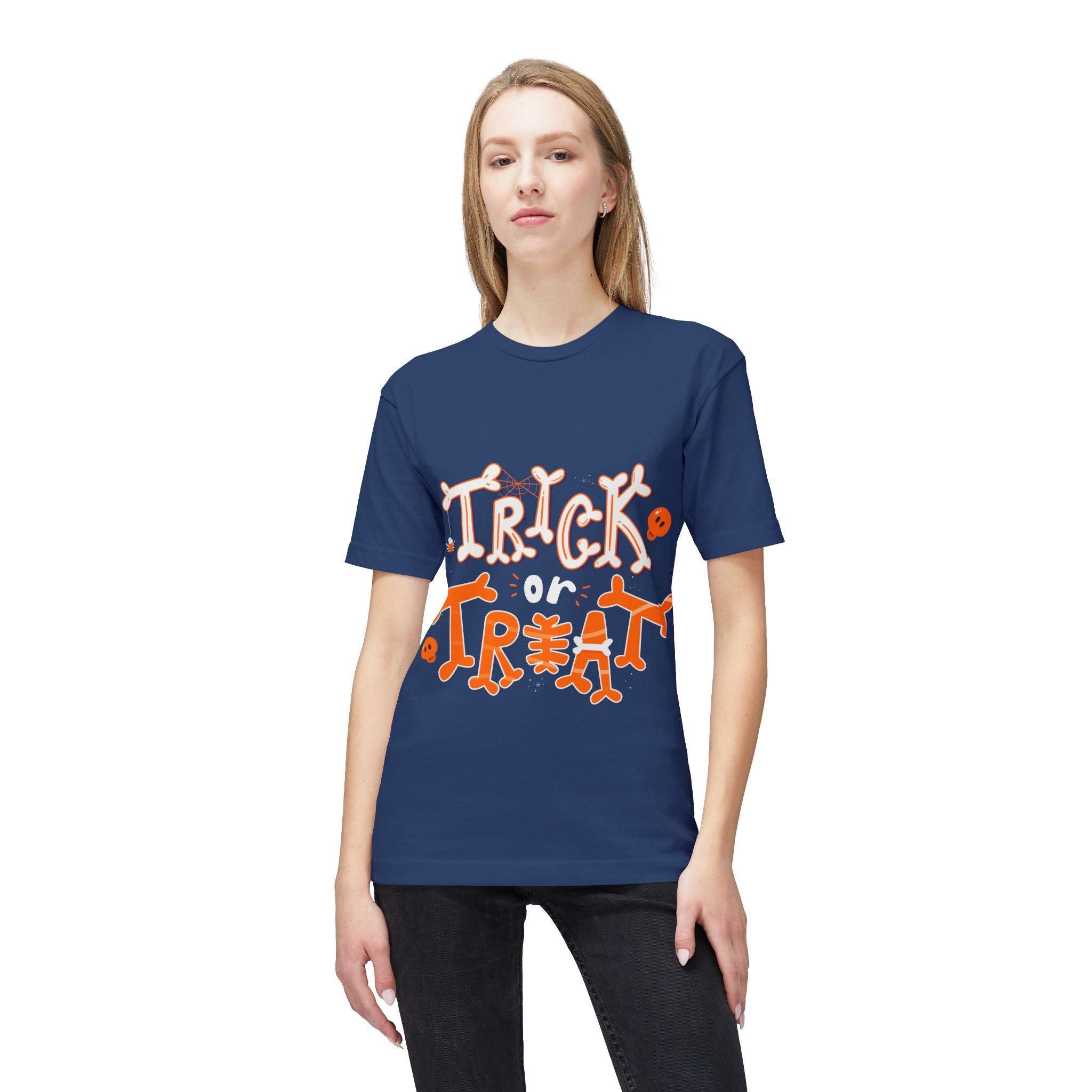 Halloween Trick or Treat | Unisex Midweight T-shirt, Made in US