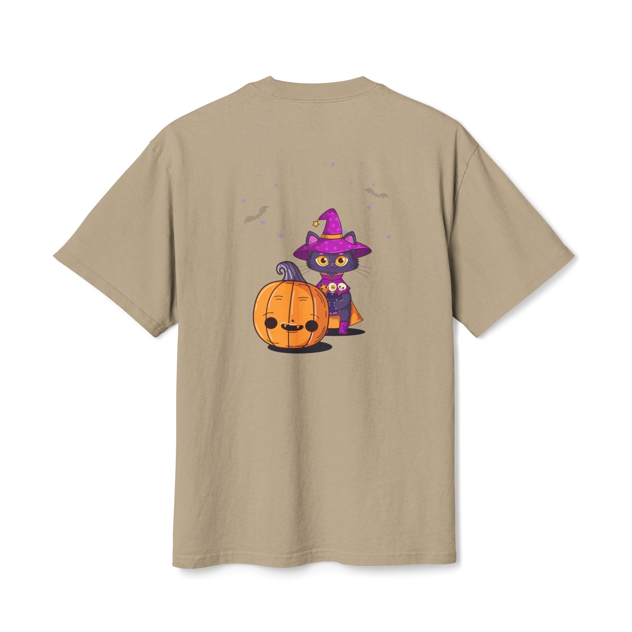 Halloween with Witch's Cats | Unisex Heavy Faded Tee