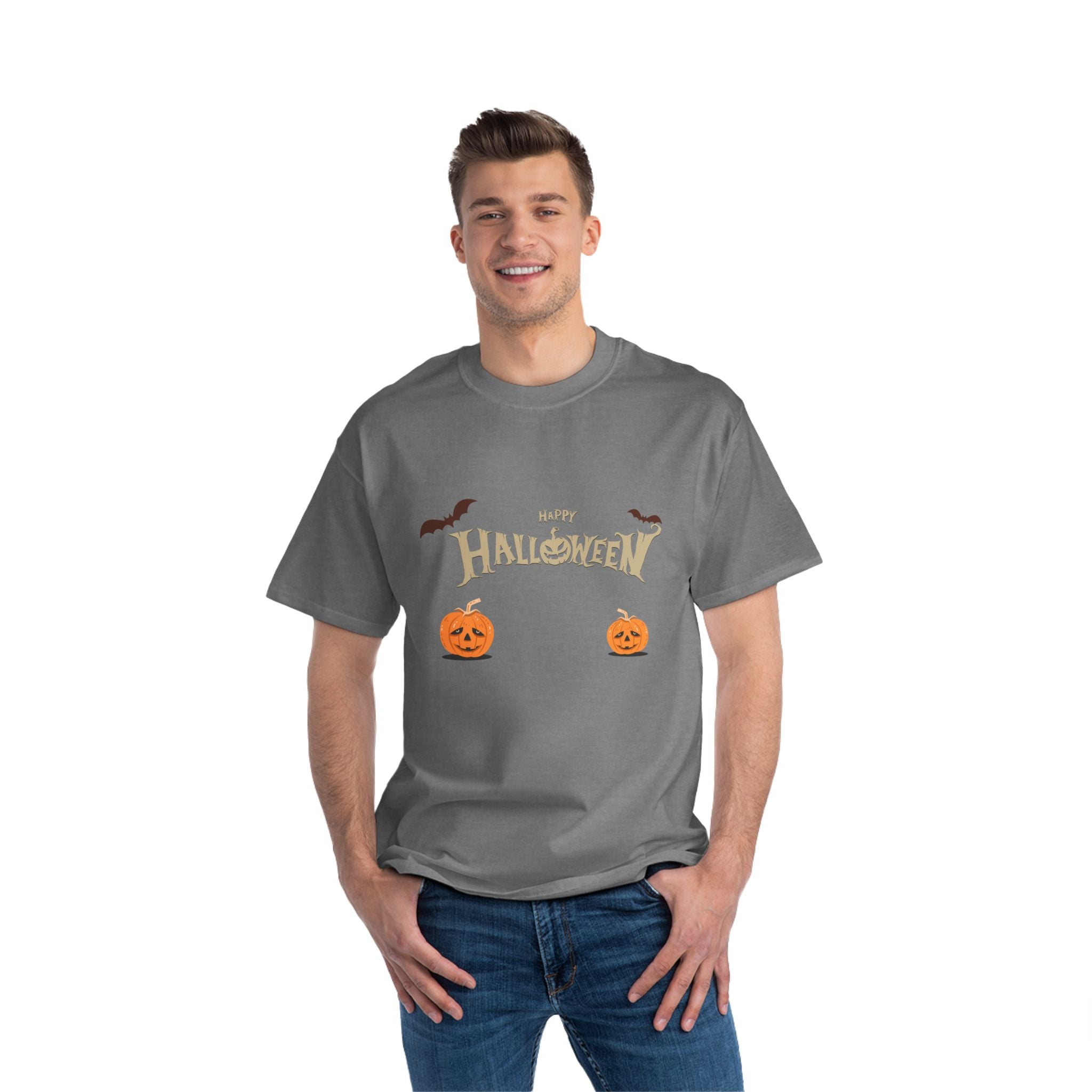 Halloween with Pumpkins | Beefy-T®  Short-Sleeve T-Shirt