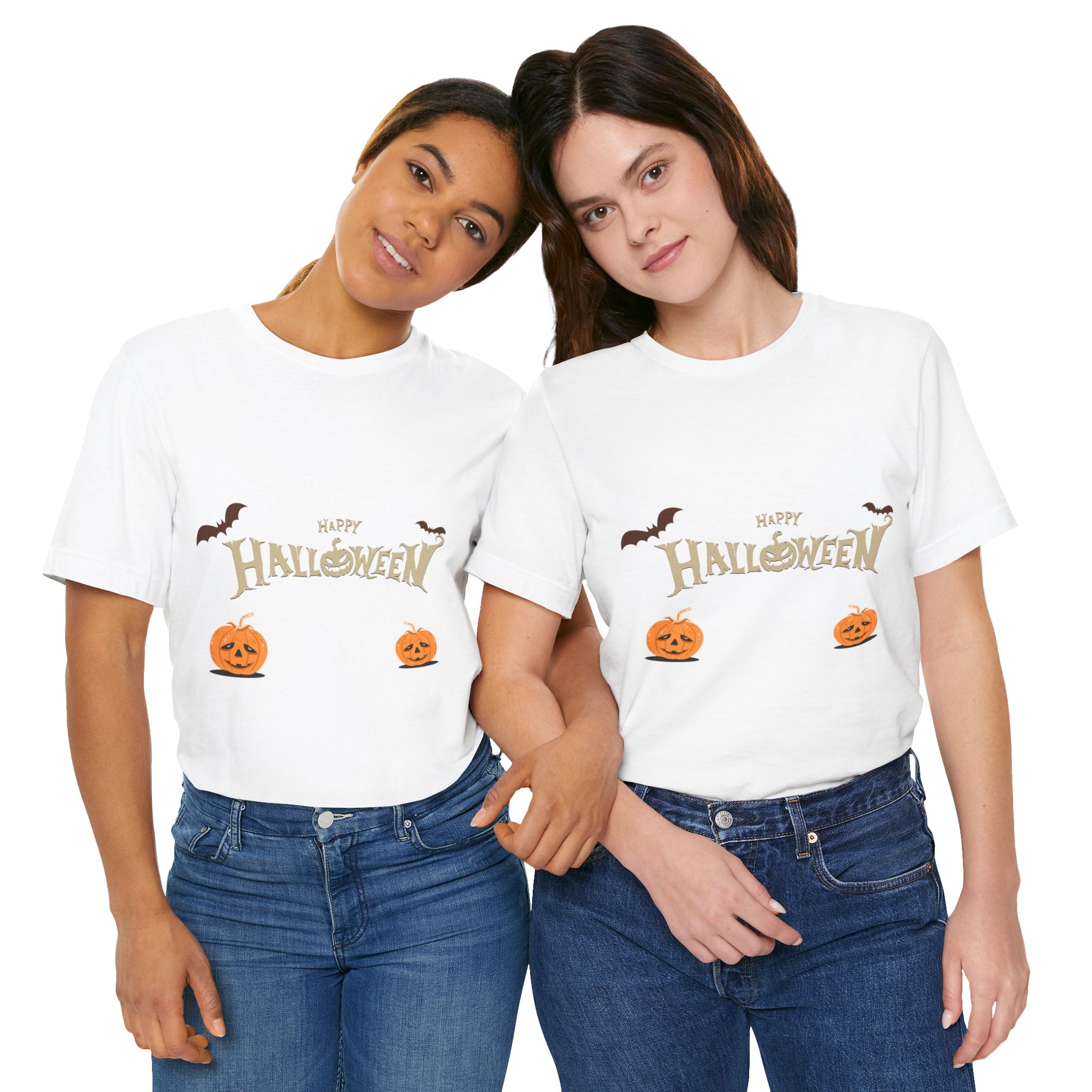 Halloween with Pumpkins | Unisex Jersey Short Sleeve Tee