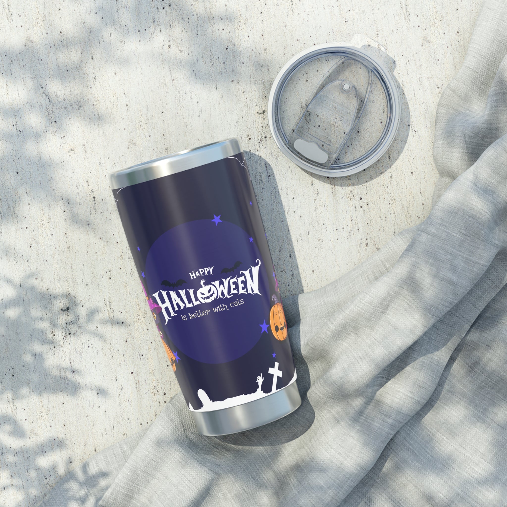 Happy Halloween with Witch's Cats | Vagabond Tumbler