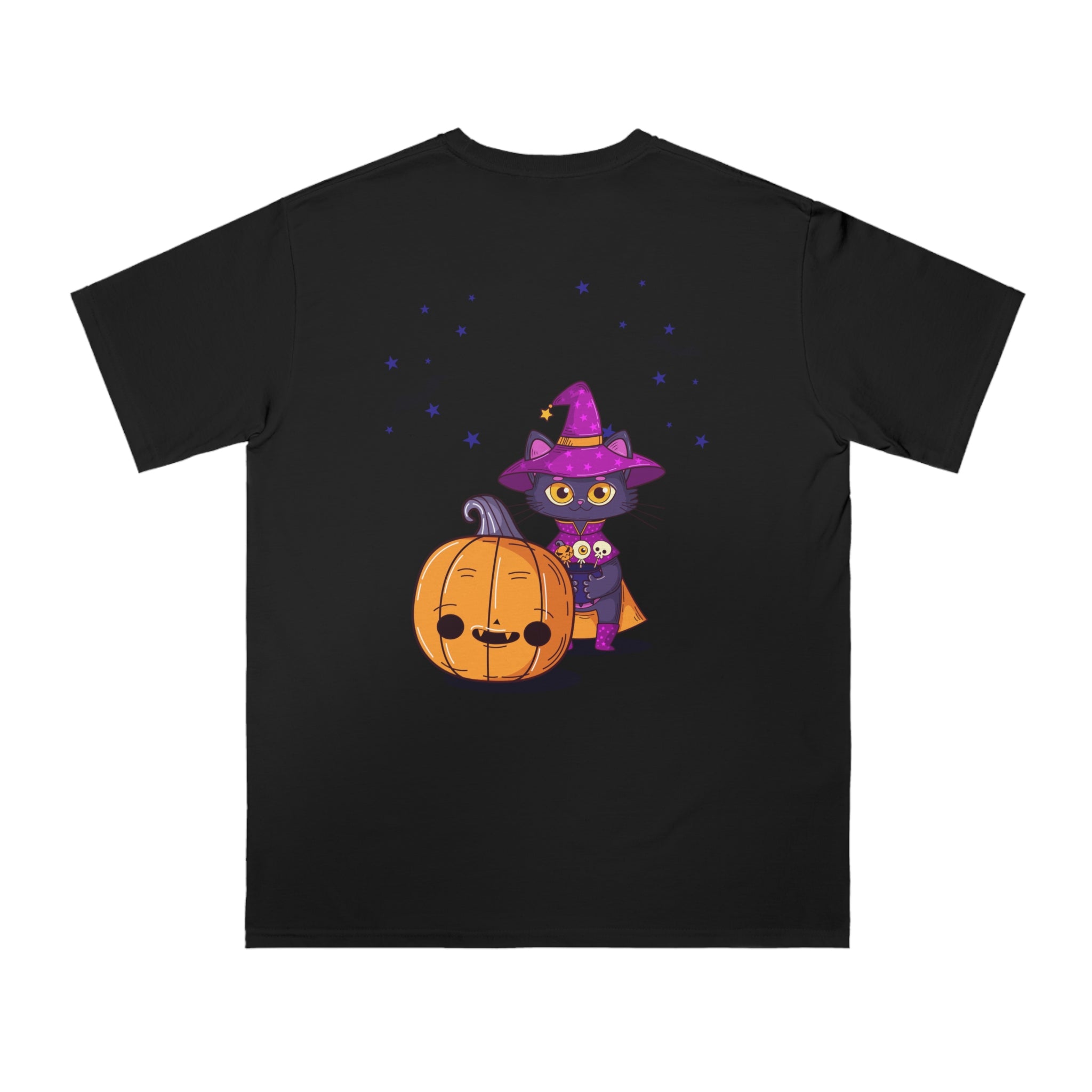 Halloween with Witch's Cats | Organic Unisex Classic T-Shirt