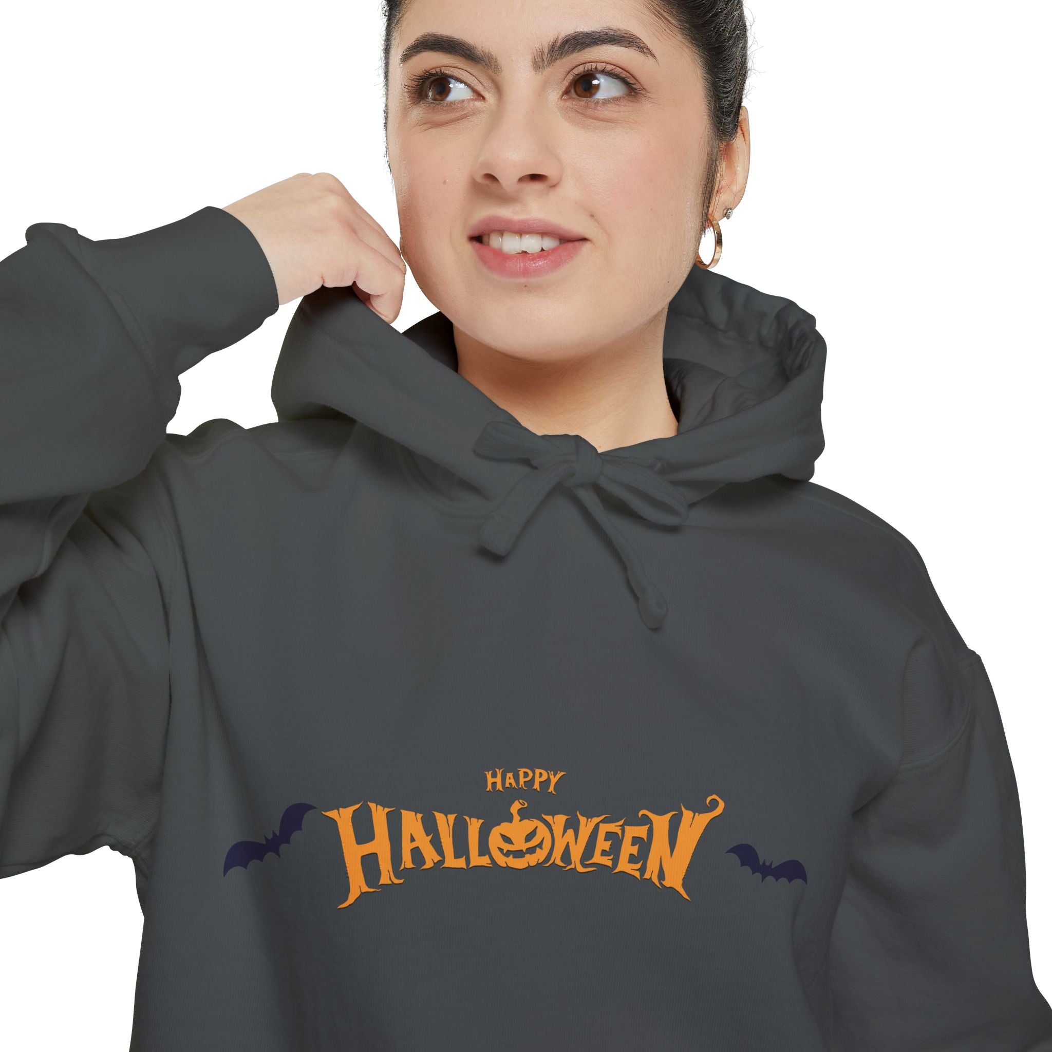 Halloween with Bats | Unisex Garment-Dyed Hoodie