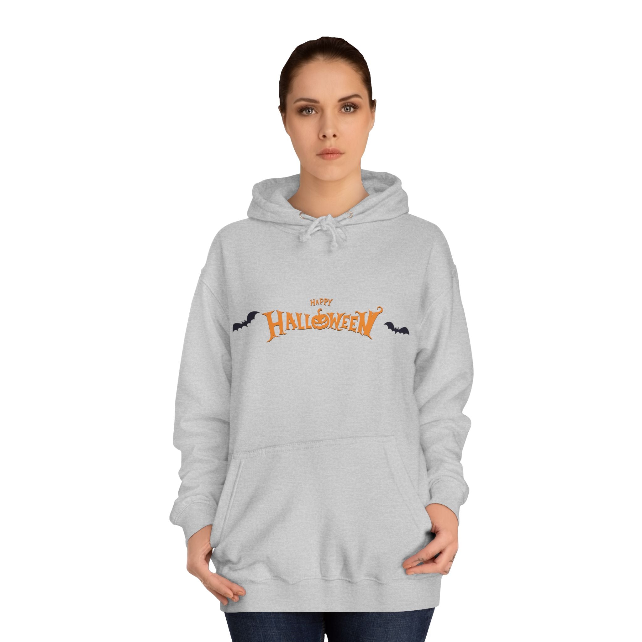 Halloween with Bats | Unisex College Hoodie