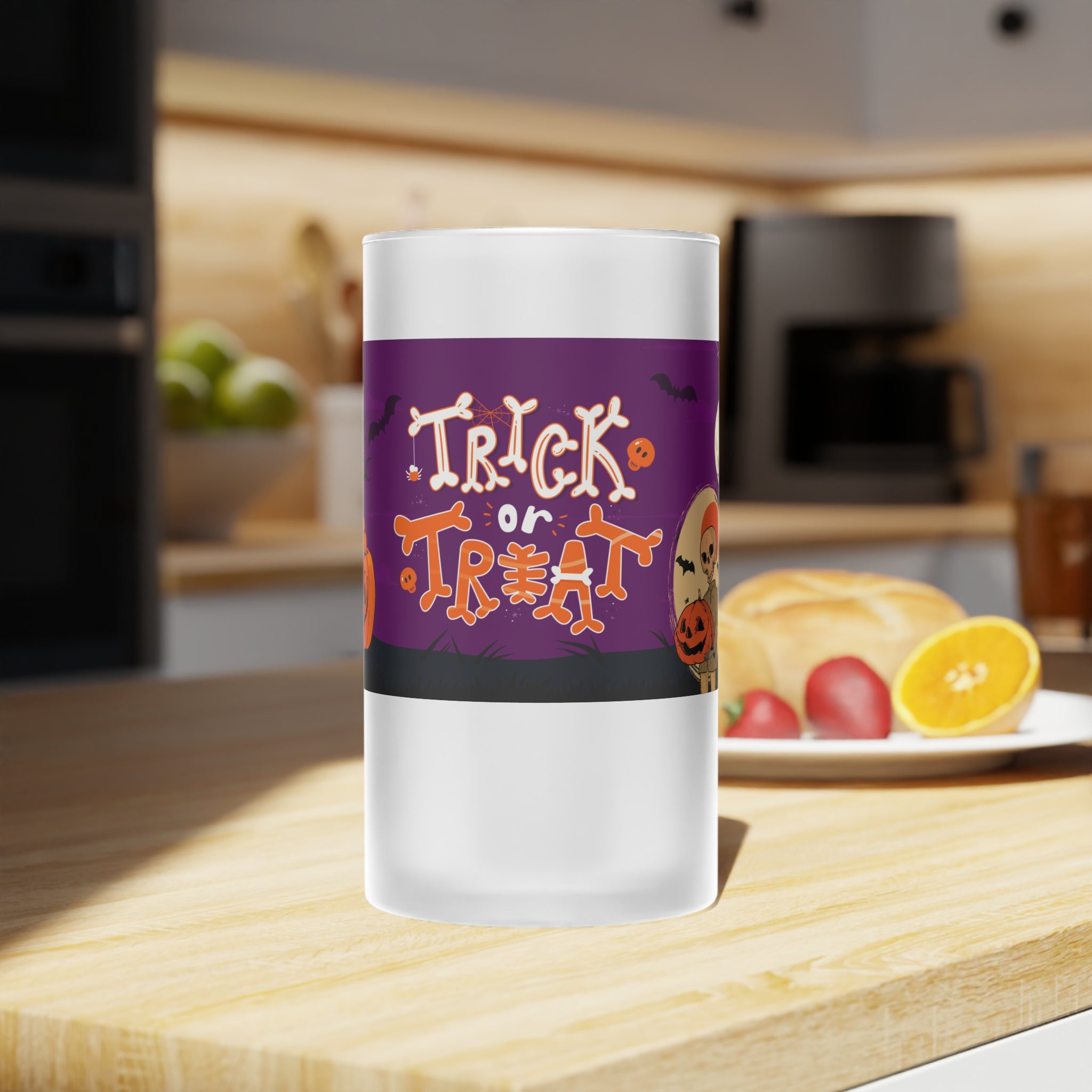 Halloween Trick or Treat | Frosted Glass Beer Mug