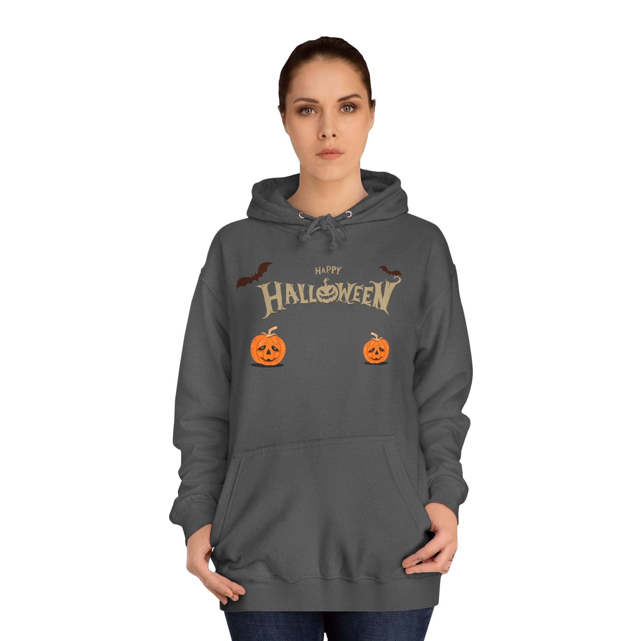 Halloween with Pumpkins | Unisex College Hoodie