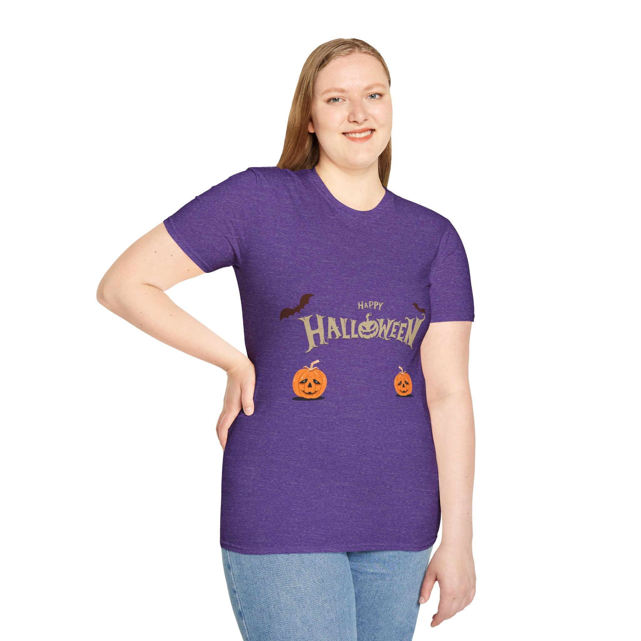 Halloween with Pumpkins | Unisex Softstyle T-Shirt