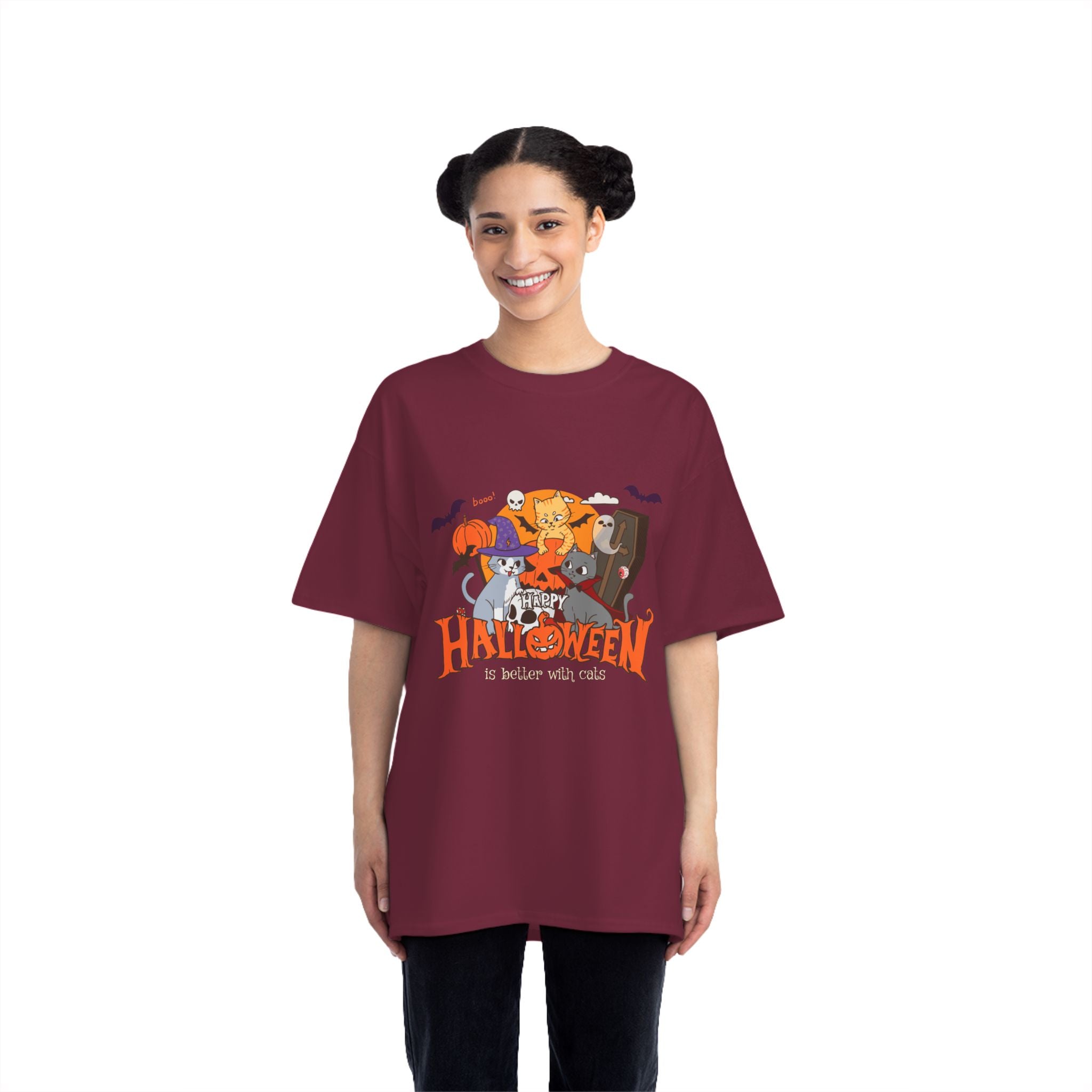 Halloween is Better with Cats | Beefy-T®  Short-Sleeve T-Shirt
