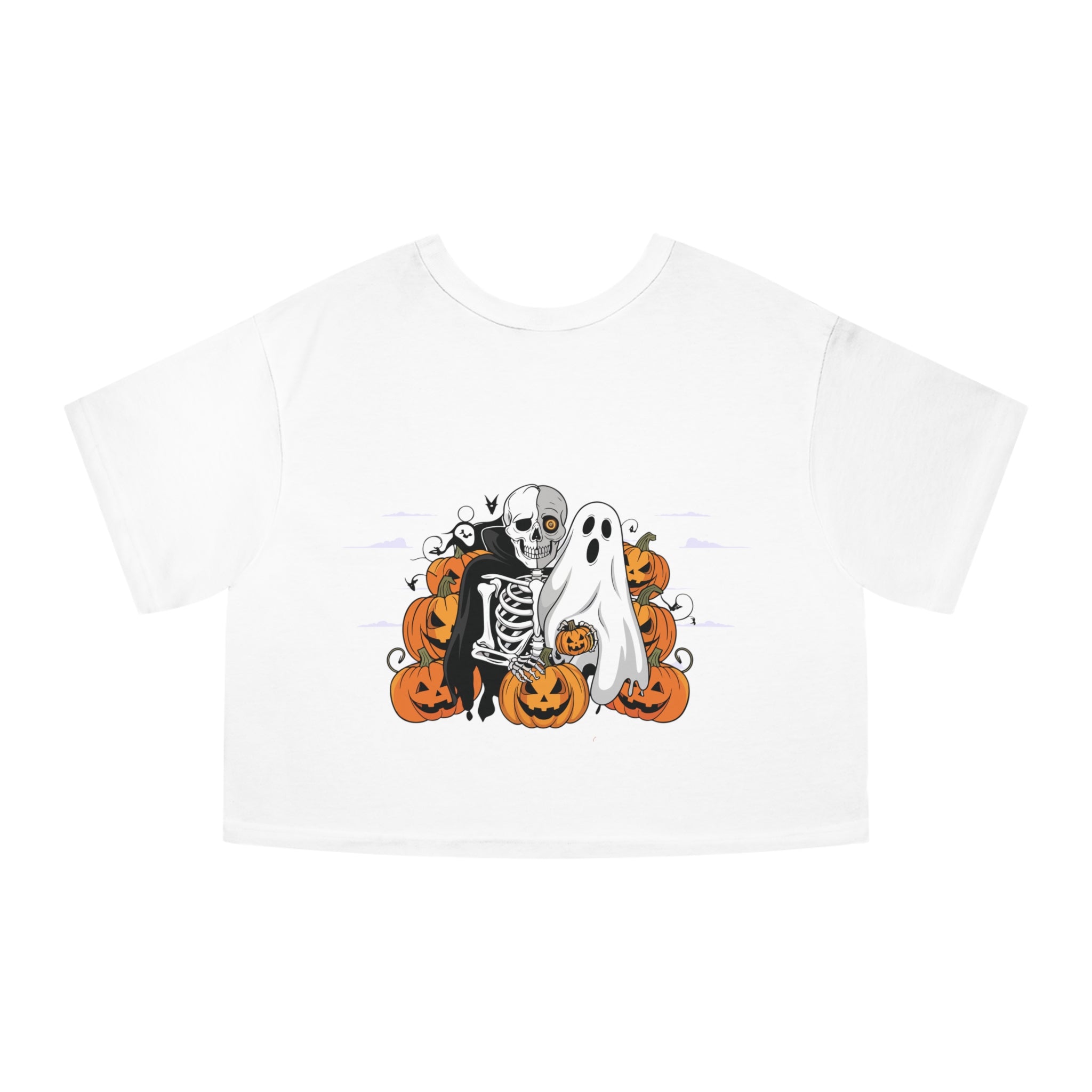 Halloween with Bats | Champion Women's Heritage Cropped T-Shirt