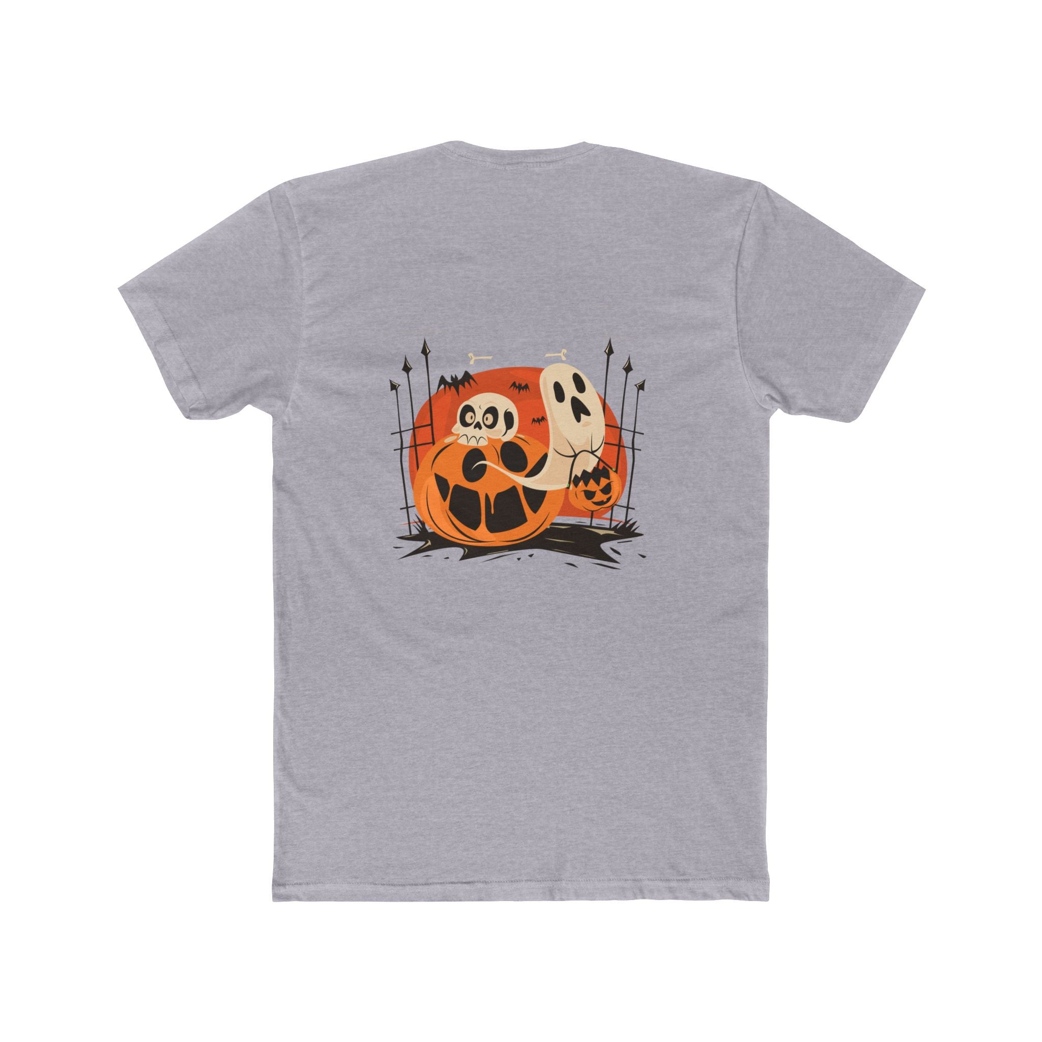 Halloween with Pumpkins | Unisex Cotton Crew Tee
