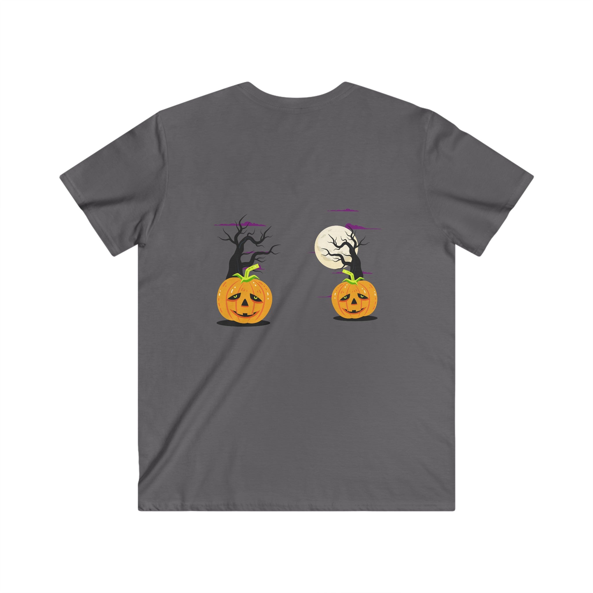 Halloween is Better with Cats | Men's Fitted V-Neck Short Sleeve Tee