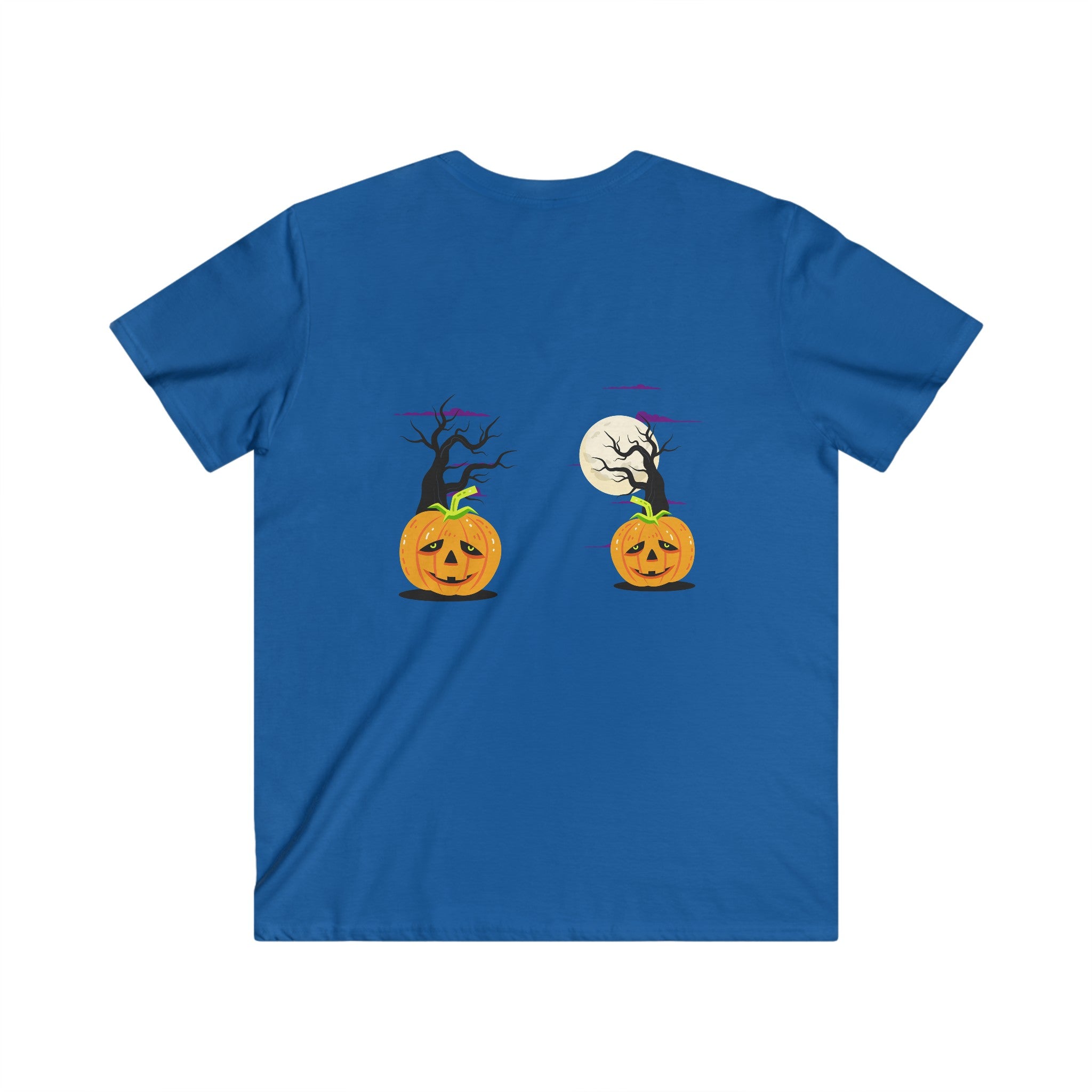 Halloween is Better with Cats | Men's Fitted V-Neck Short Sleeve Tee