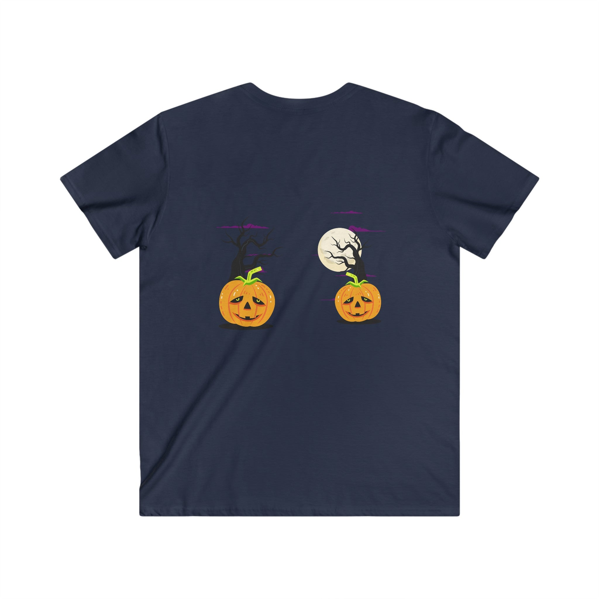 Halloween is Better with Cats | Men's Fitted V-Neck Short Sleeve Tee
