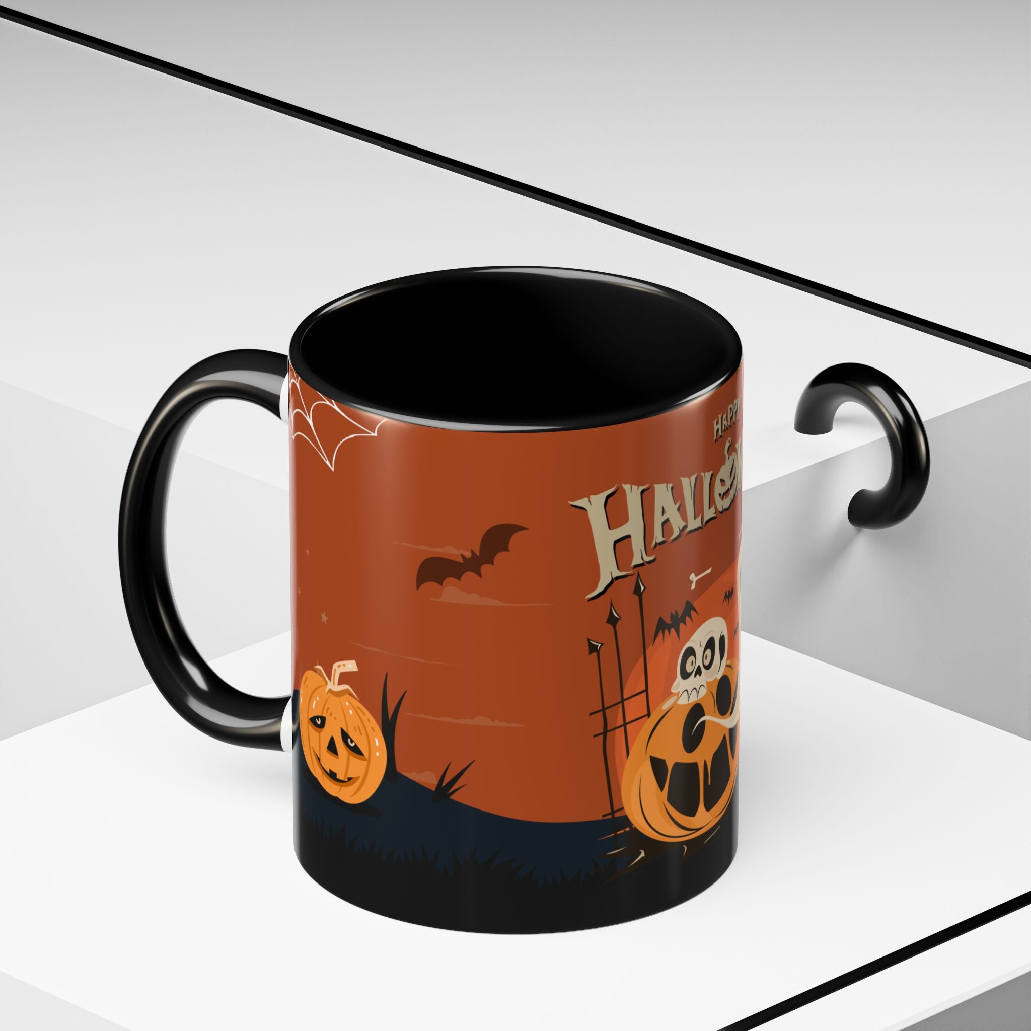 Happy Halloween with Pumpkin | Accent Coffee Mug