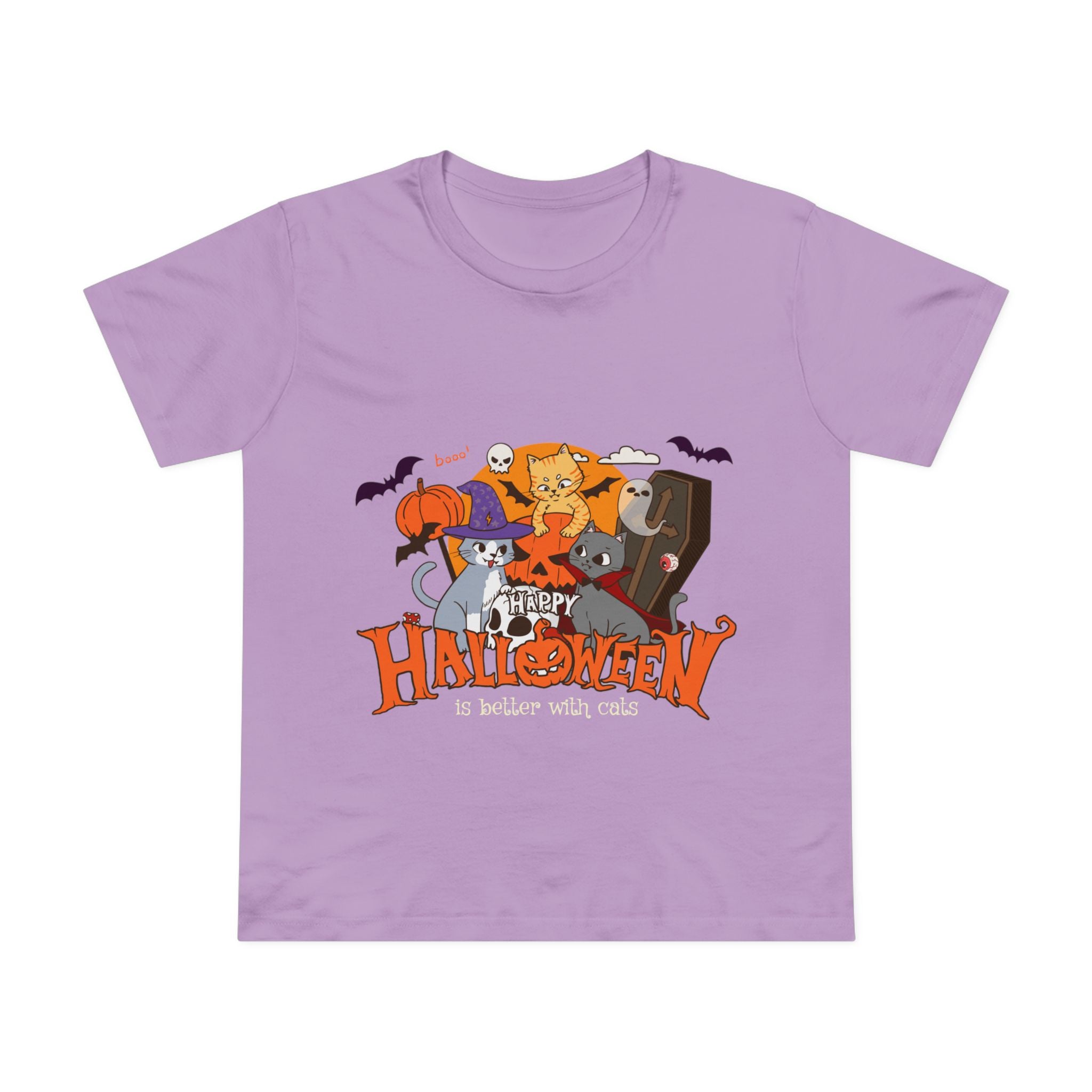 Halloween is Better with Cats | Women’s Maple Tee