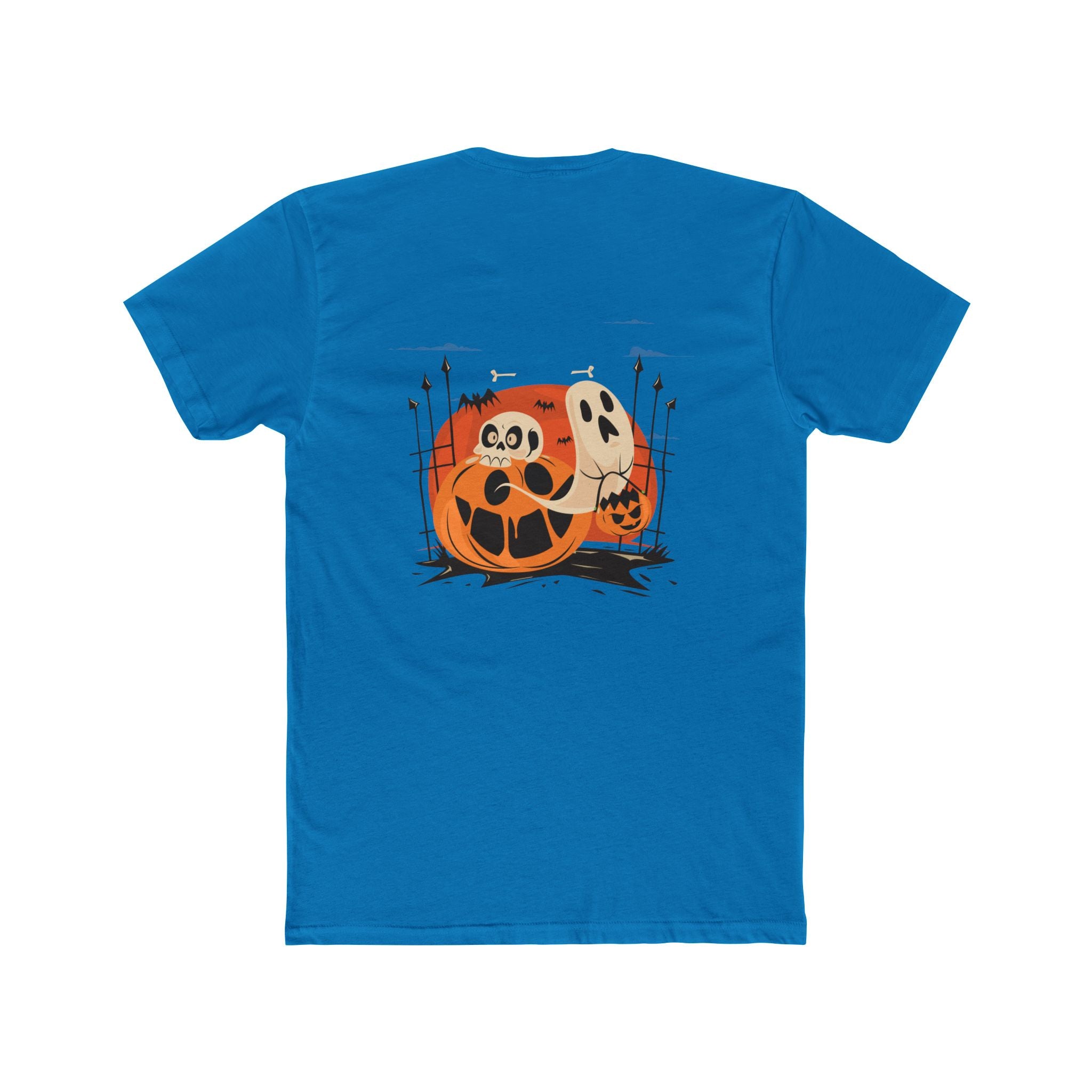 Halloween with Pumpkins | Unisex Cotton Crew Tee