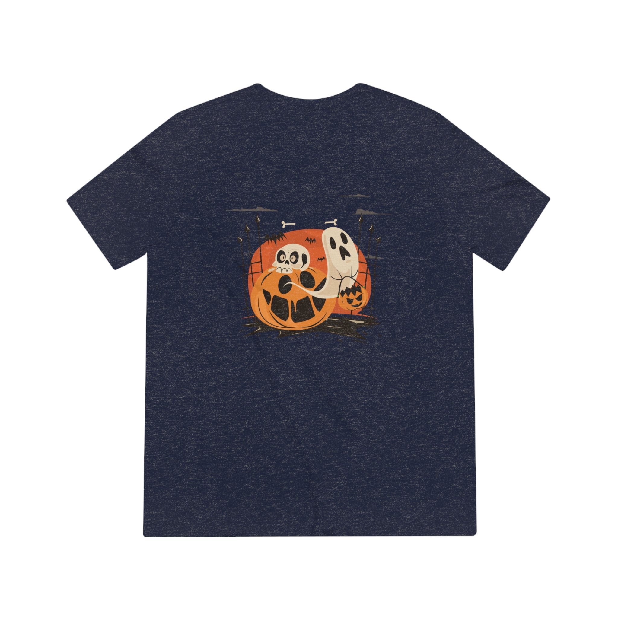 Halloween with Pumpkins | Unisex Triblend Tee