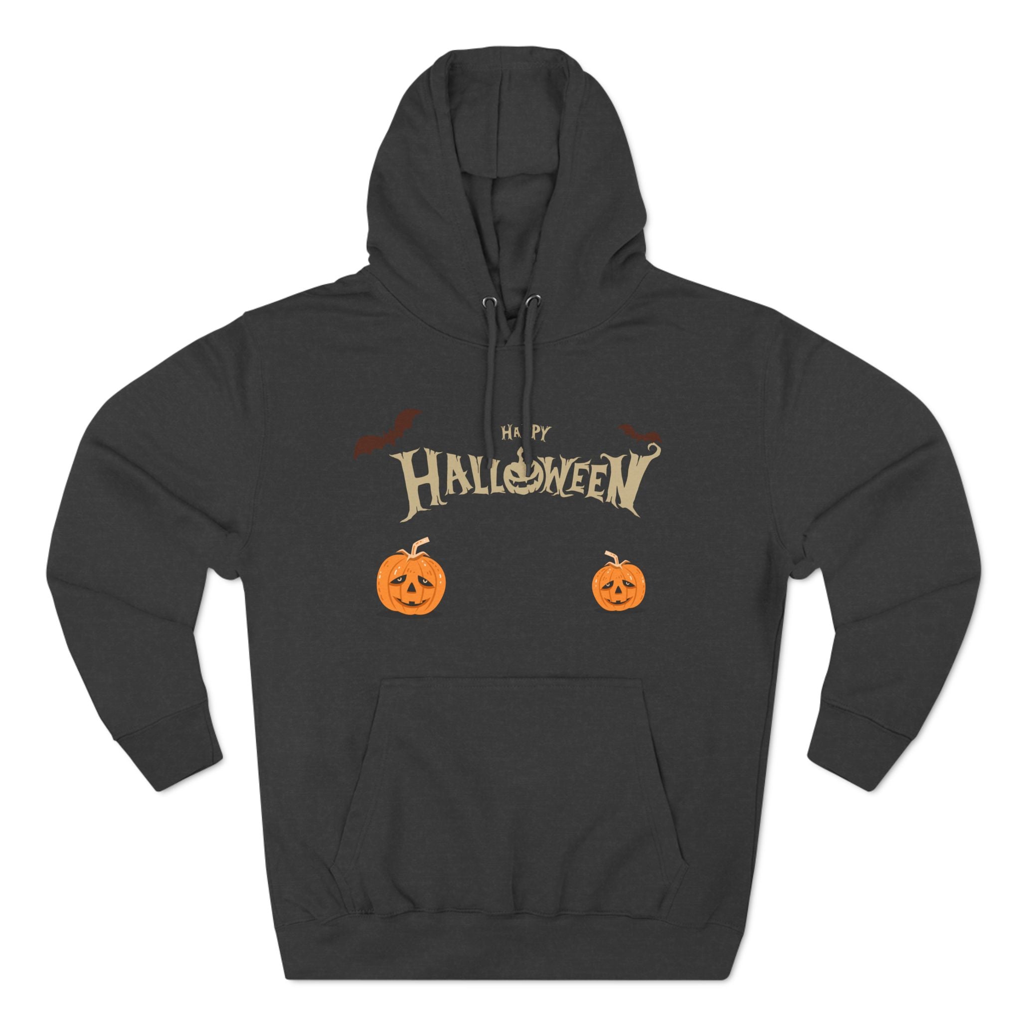 Halloween with Pumpkins | Three-Panel Fleece Hoodie