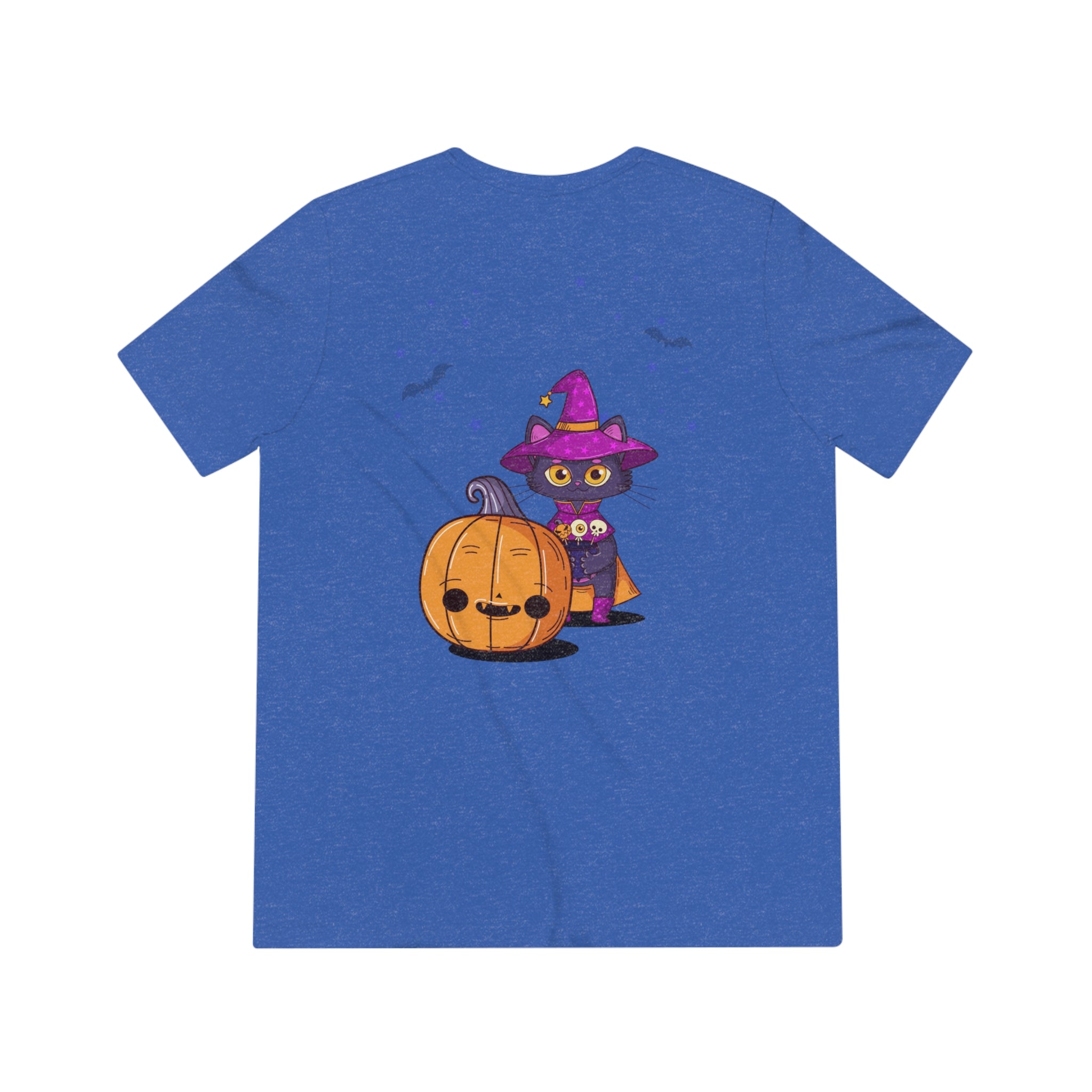 Halloween with Witch's Cats | Unisex Triblend Tee