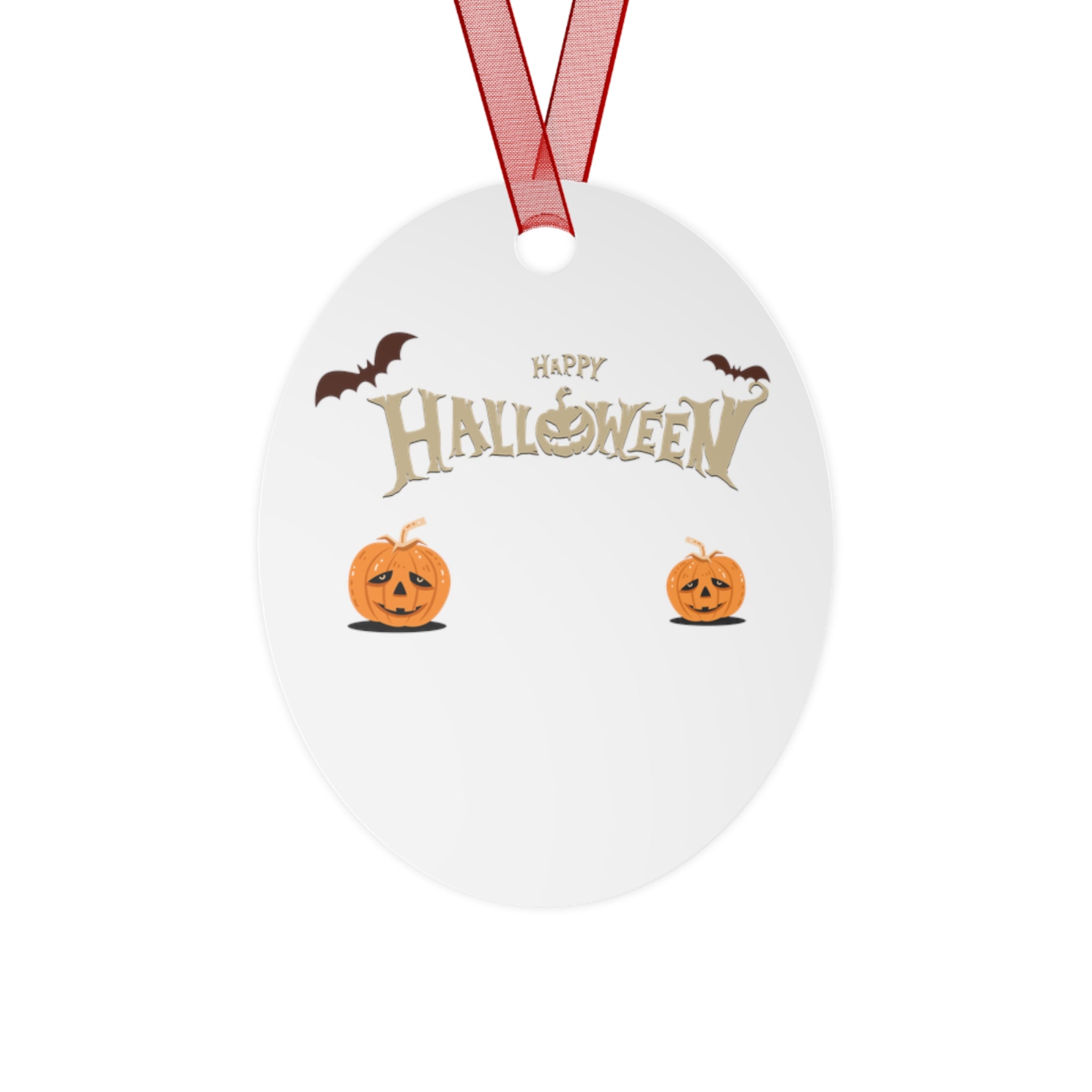 Happy Halloween with Pumpkin | Metal Ornaments