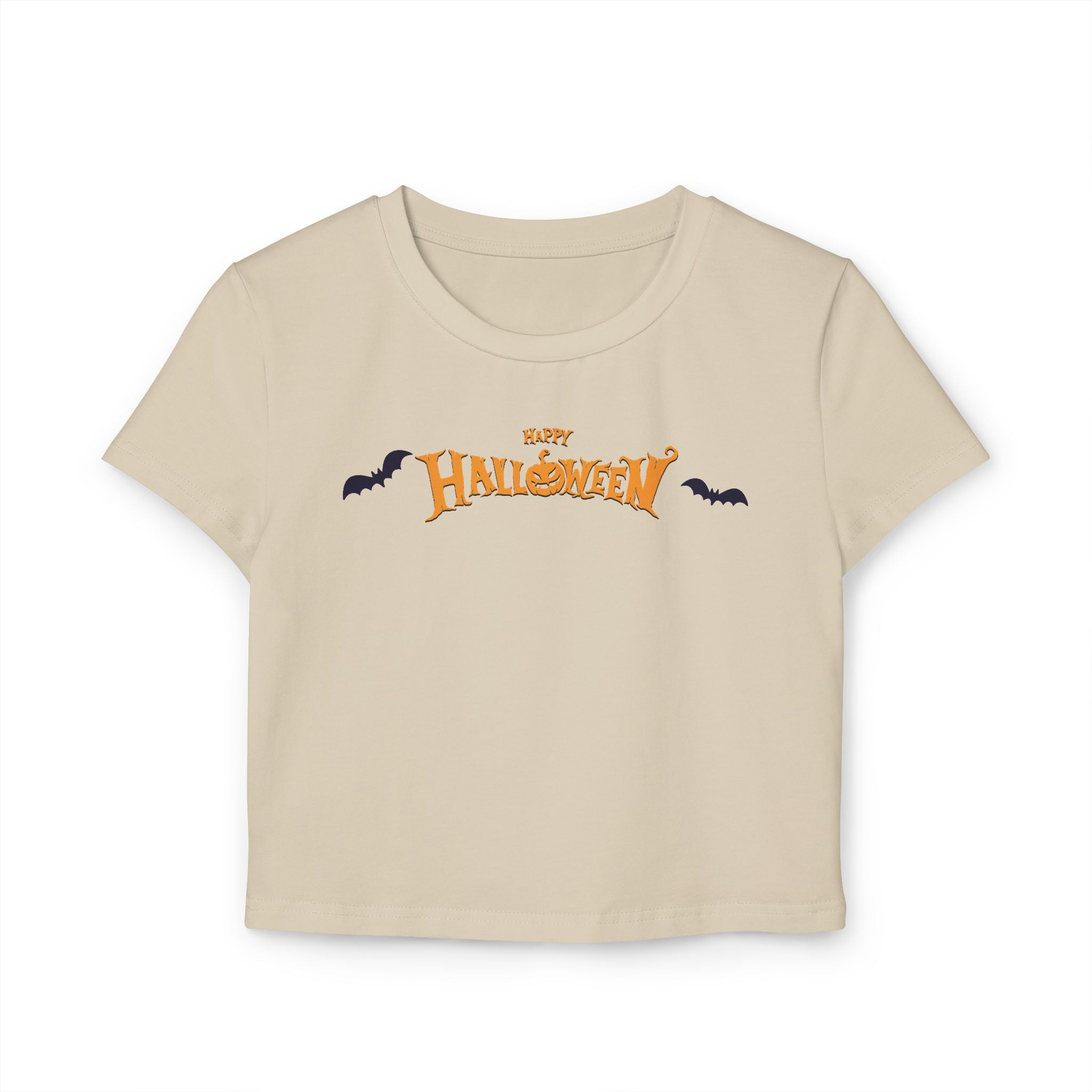 Halloween with Bats | Women's Baby Tee