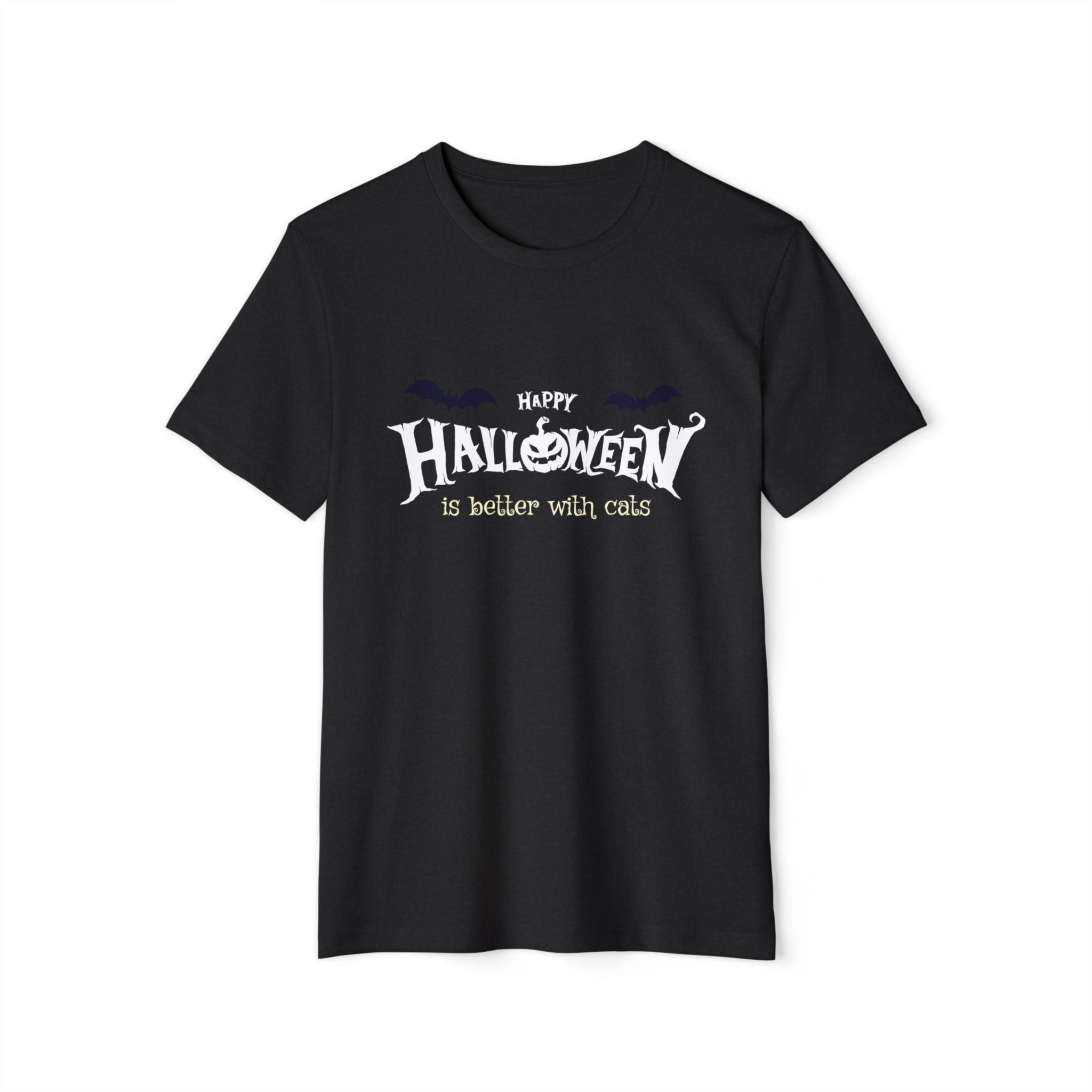 Halloween with Witch's Cats | Unisex Recycled Organic T-Shirt