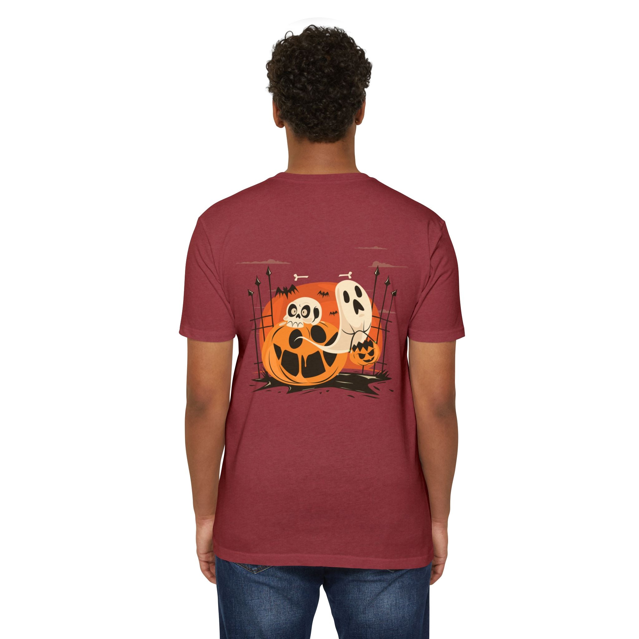 Halloween with Pumpkins | Unisex CVC Jersey T-shirt