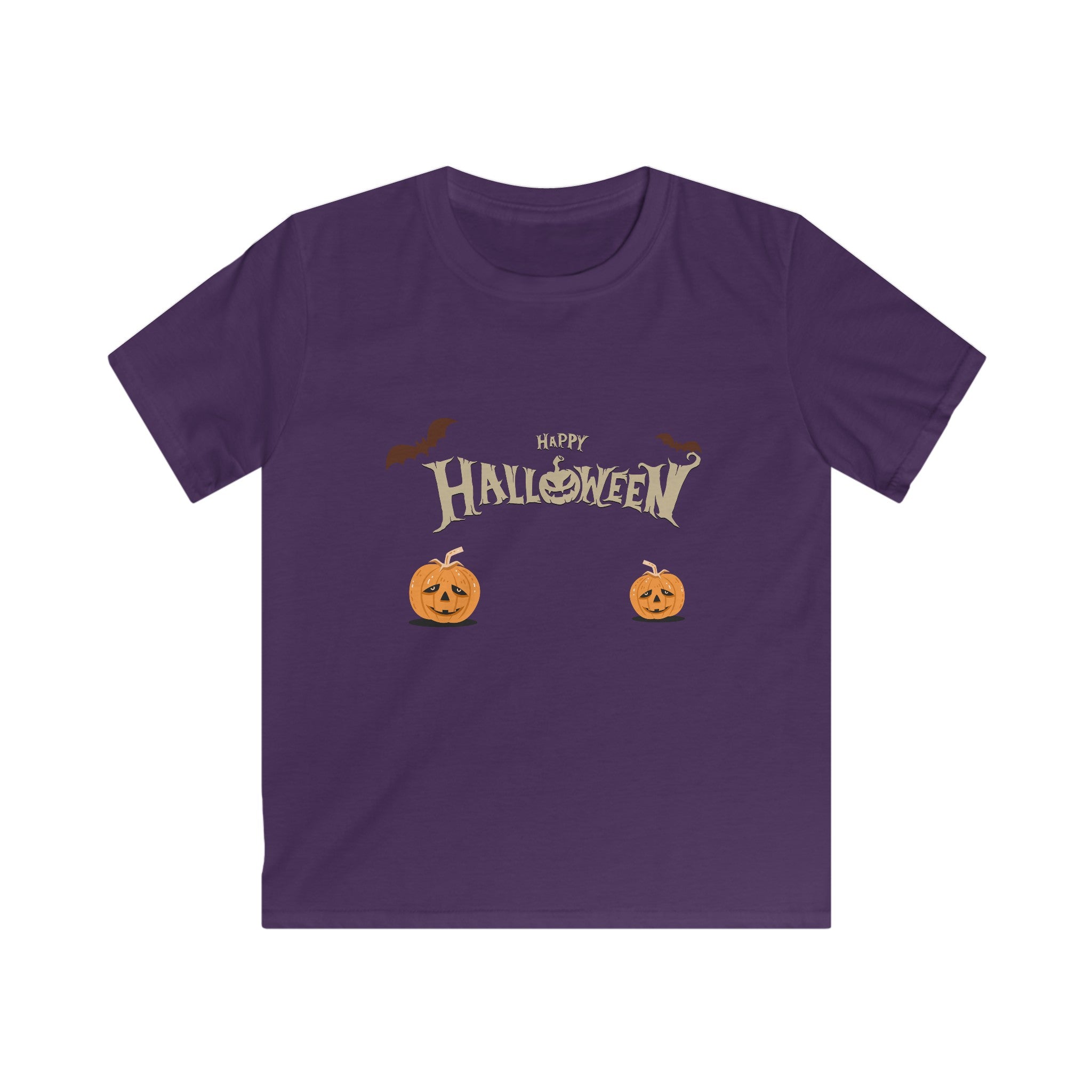 Halloween with Pumpkins | Kids Softstyle Tee